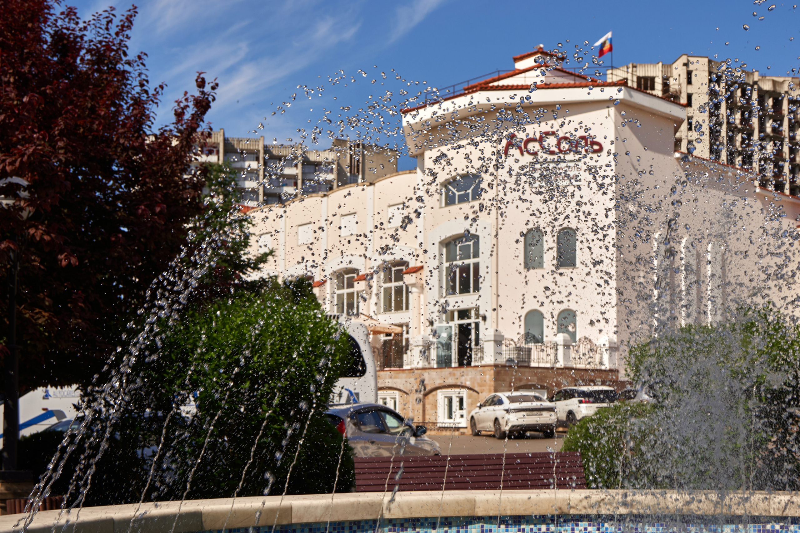 Фонтан в отеле