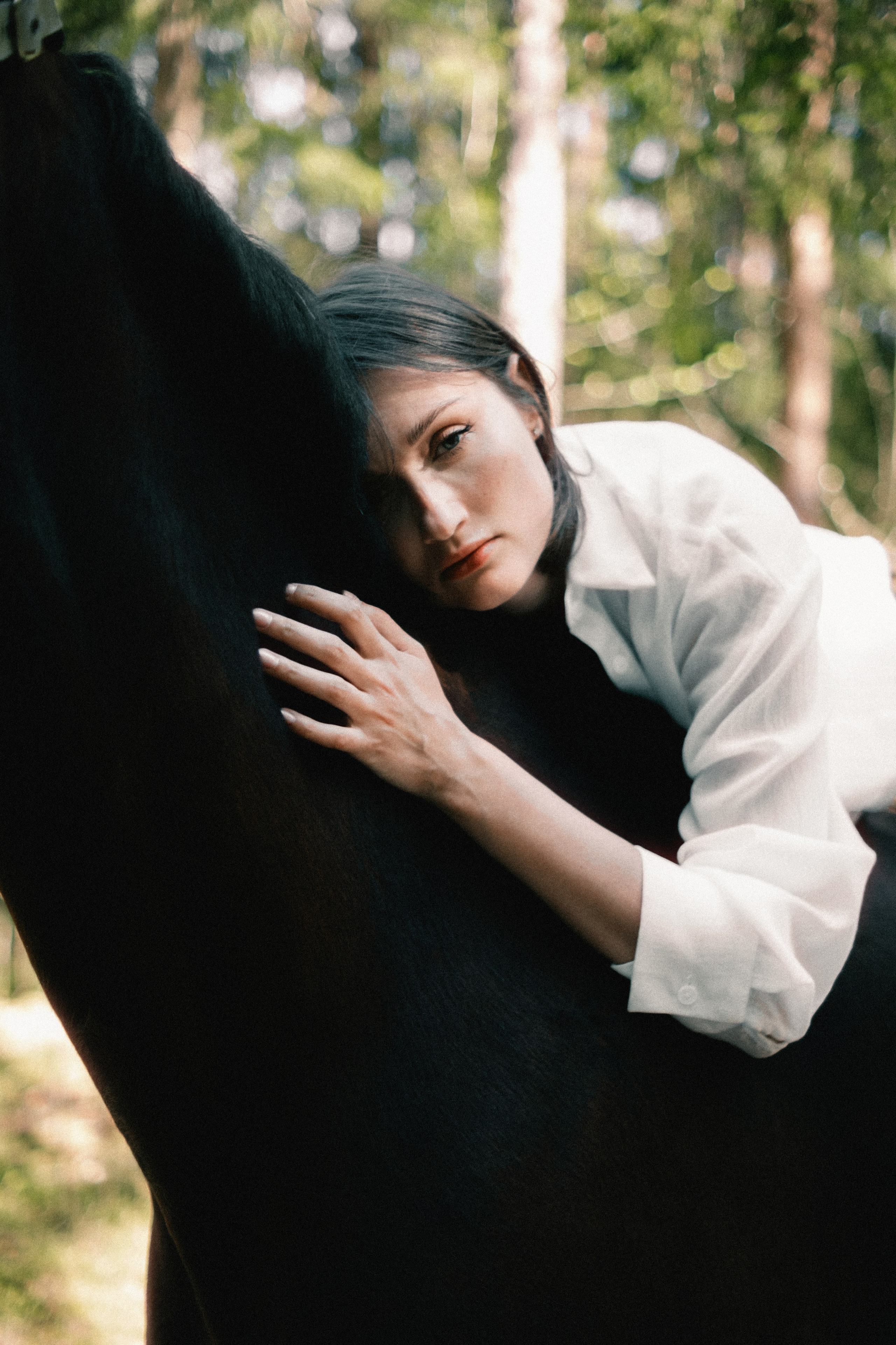 Наташа. Съёмка с лошадкой. Lickord