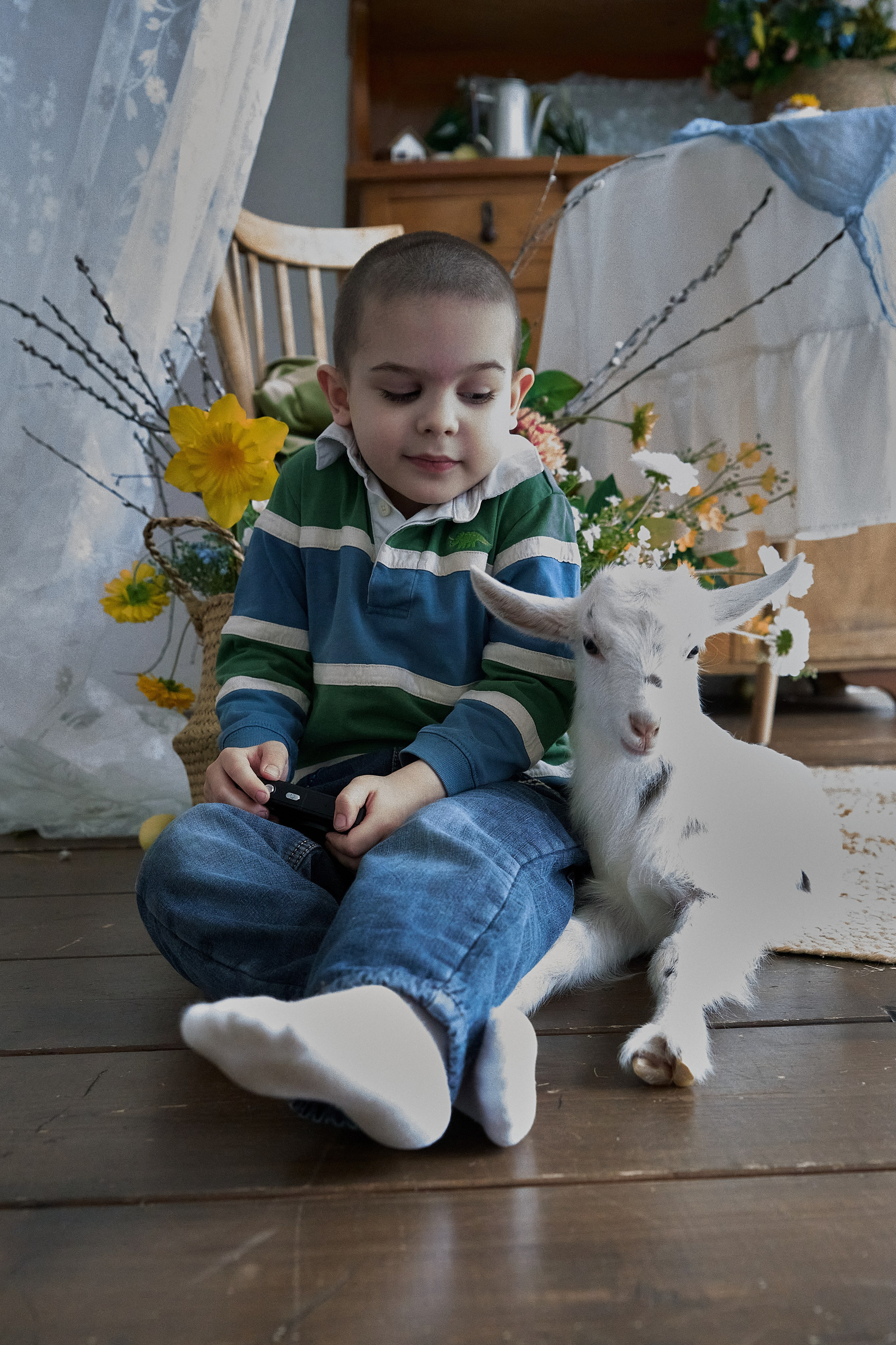 Пасхальная фотосессия с животными в Краснодаре