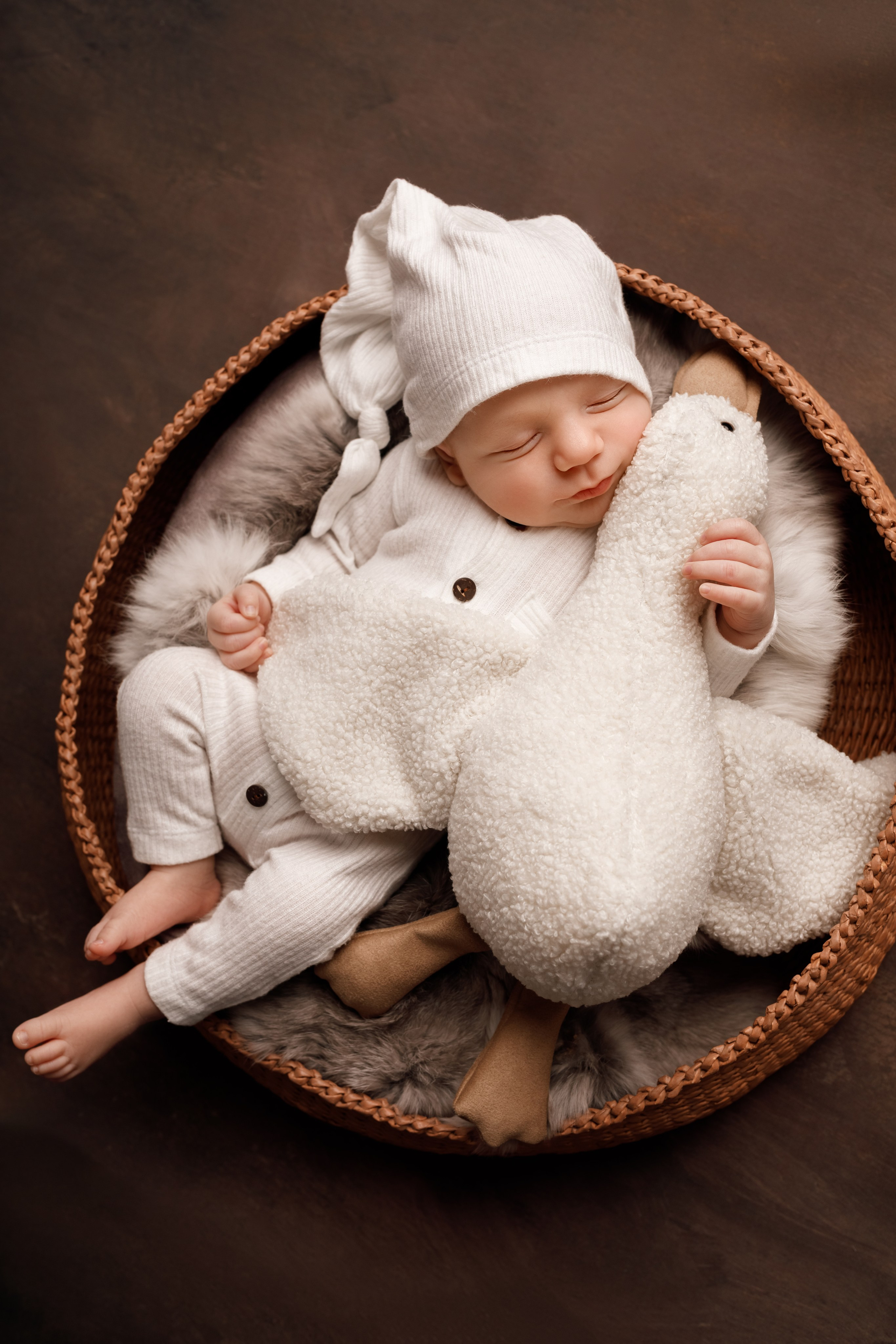 newborn фотосессия дома Минск мягкий свет