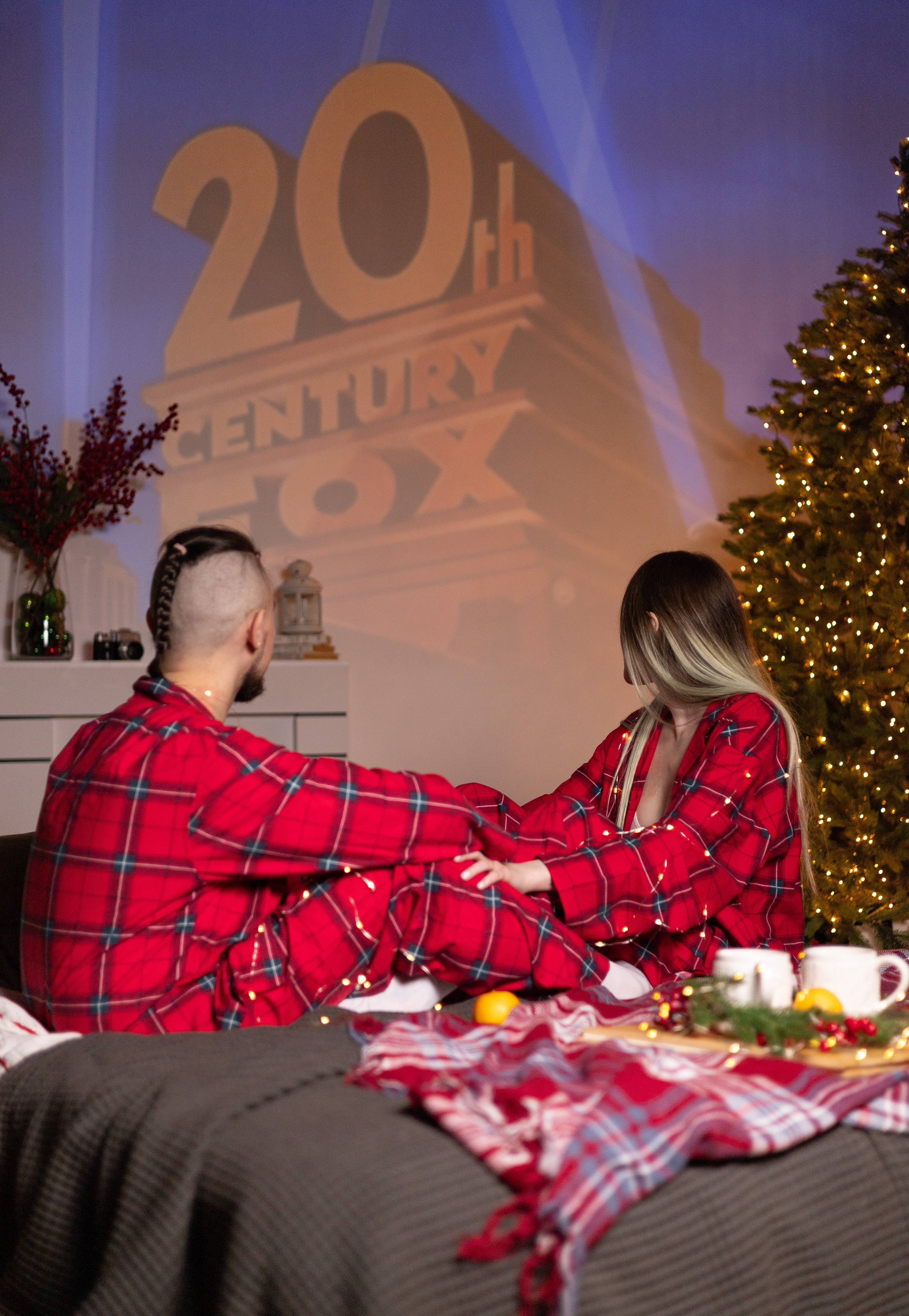 Марго и Макс. Новогодняя фотосессия в студии. Портретный фотограф Панферова Регина г. Санкт-Петербург, г. Казань