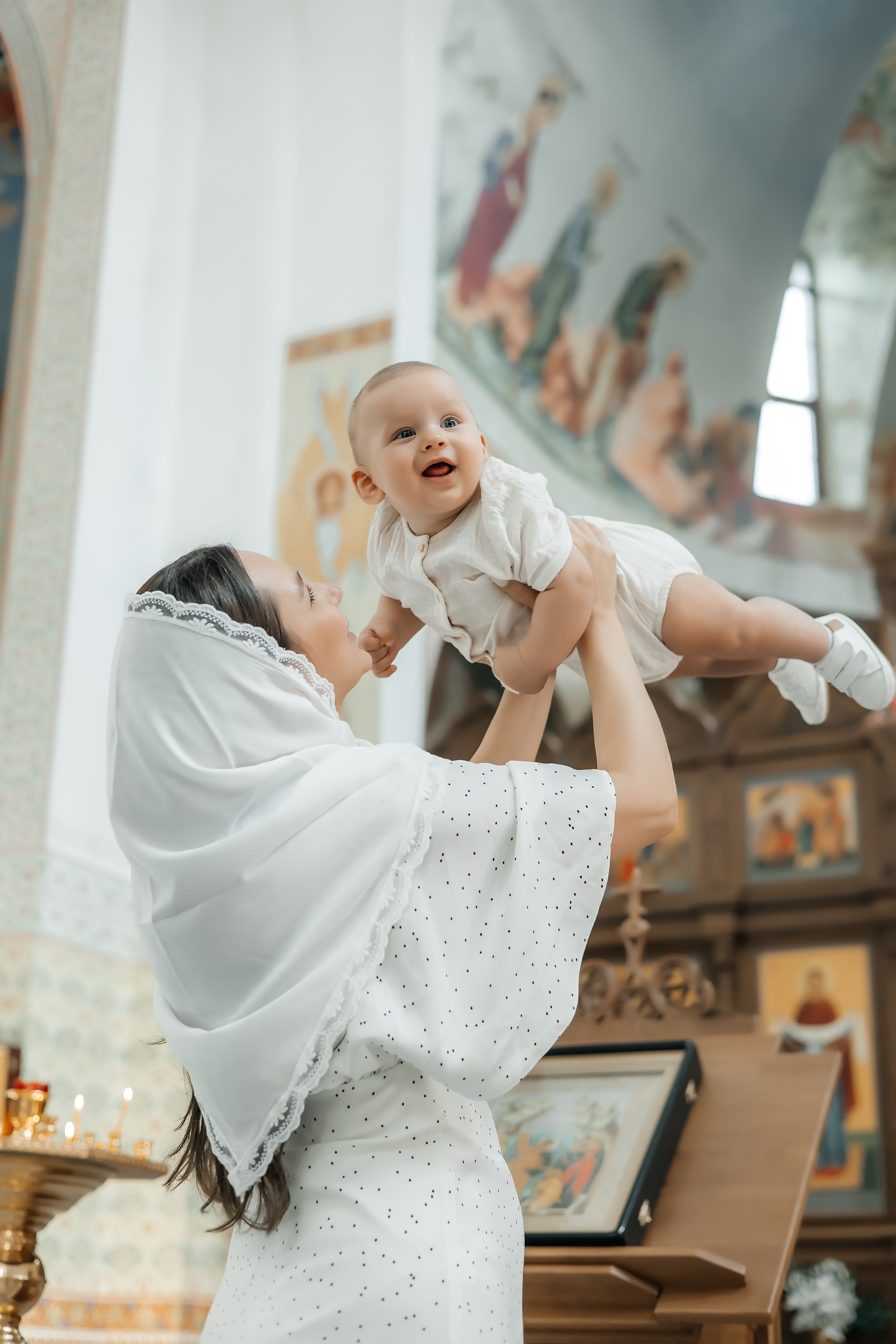 Крещение Платона в Храме Саввы Сторожевского в Измайлове. Фотограф на крещение и венчание Москва  Надежда Баланина