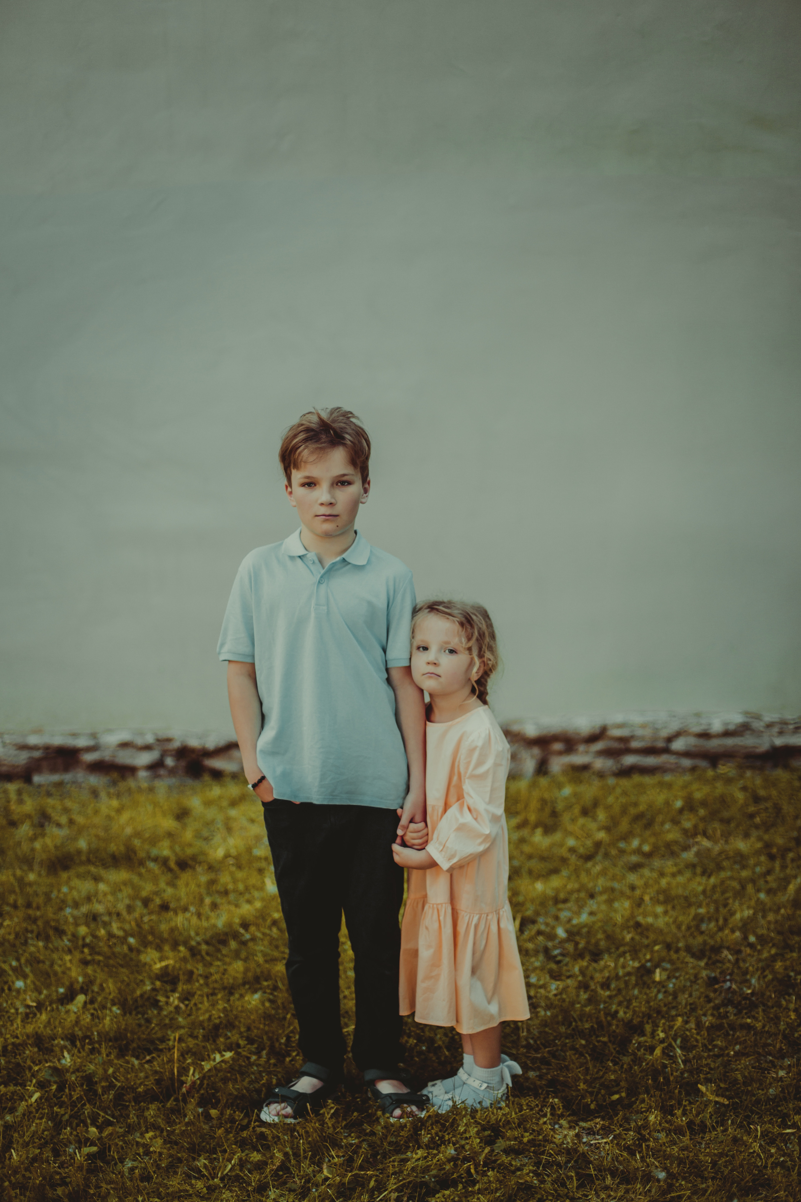 Фотосессия мальчика с маленькой сестрой. Детский, свадебный и семейный фотограф Юлия Курбатова, Санкт-Петербург