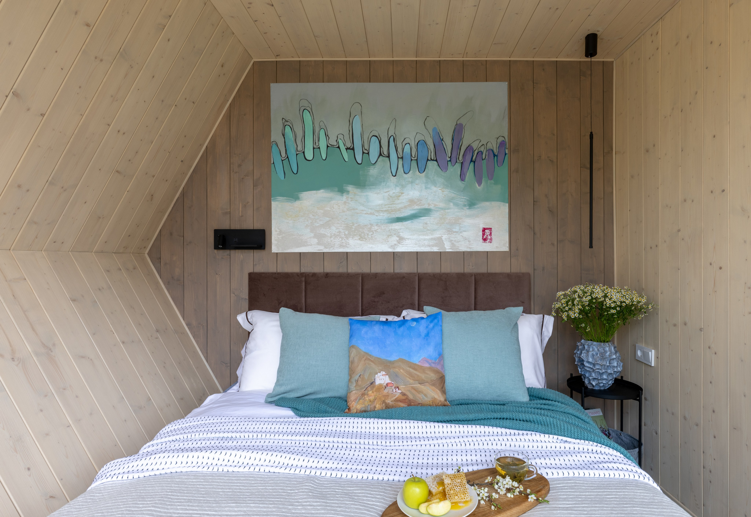 Оформление керамикой модульных домов AS-HOUSE. Авторская керамика в Москве, художник Екатерина Кудряшова