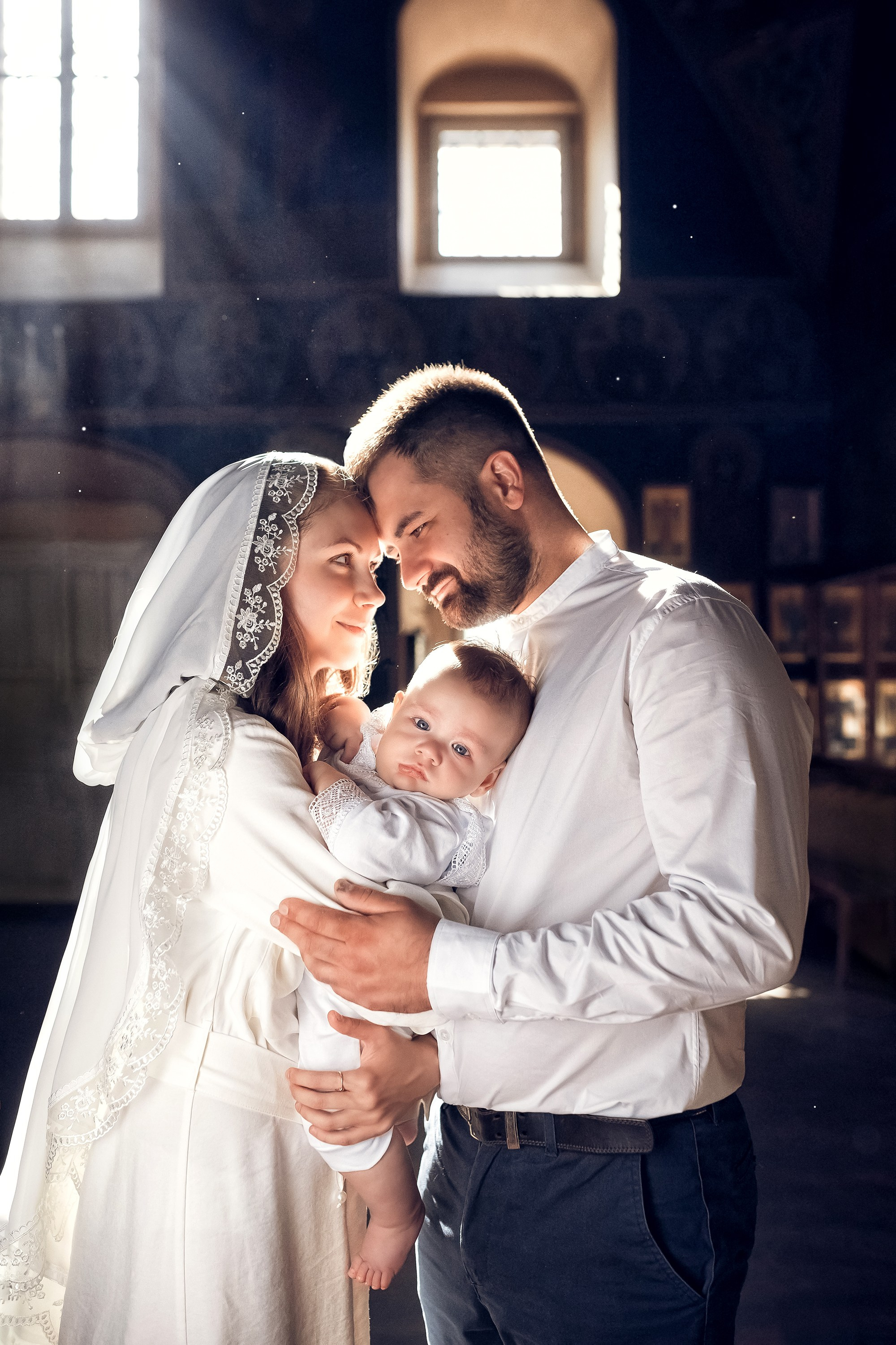 Таинство Крещения (постановочная съемка). Moscow_CPC