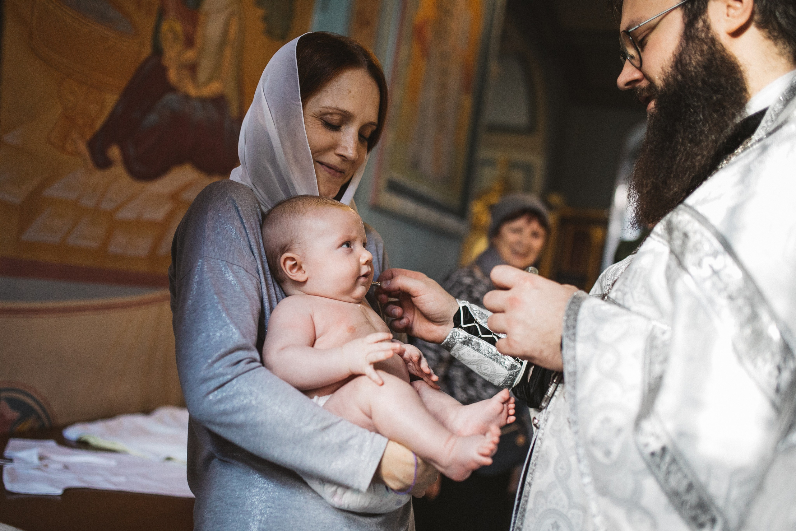 Фотосессия крещения. Фотограф Лебедева Наталья