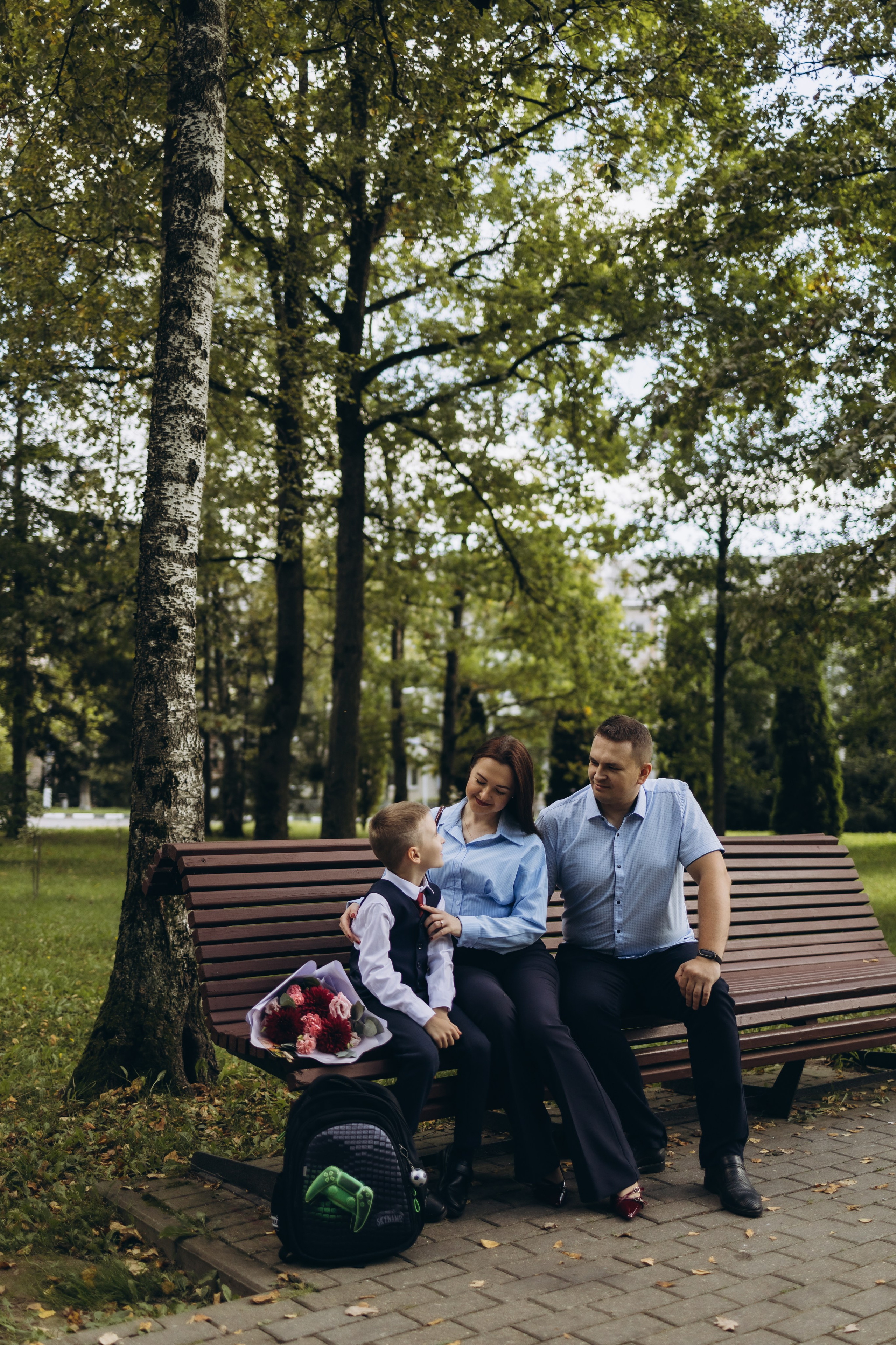 Первая школьная фотография Димули (1.09.2025 г.) г. Обнинск (Калужская обл.)