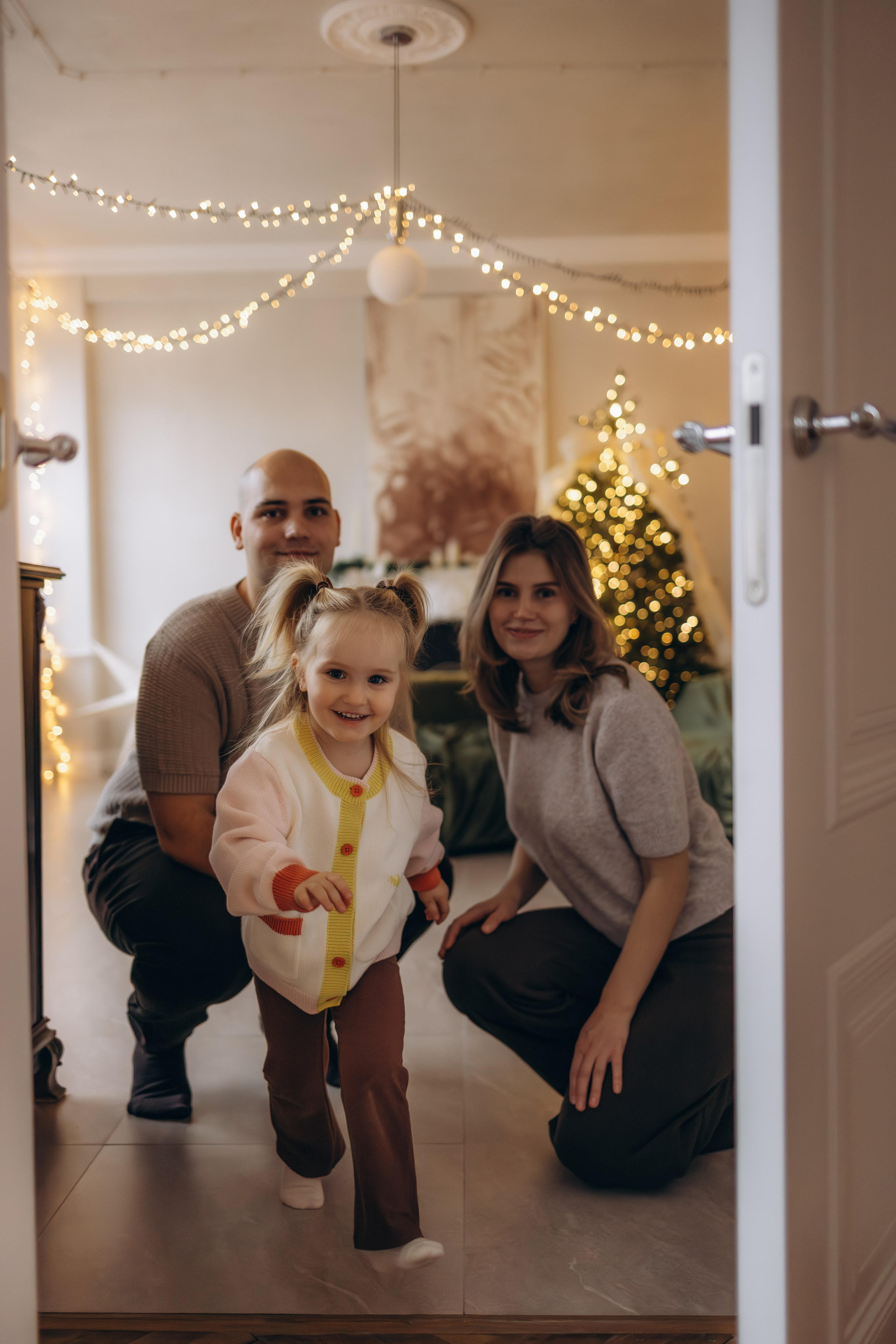 Новогодняя семейная в студии, г. Обнинск (Калужская обл.). Надежда Стар семейный и церковный фотограф в Жукове и Калужской области