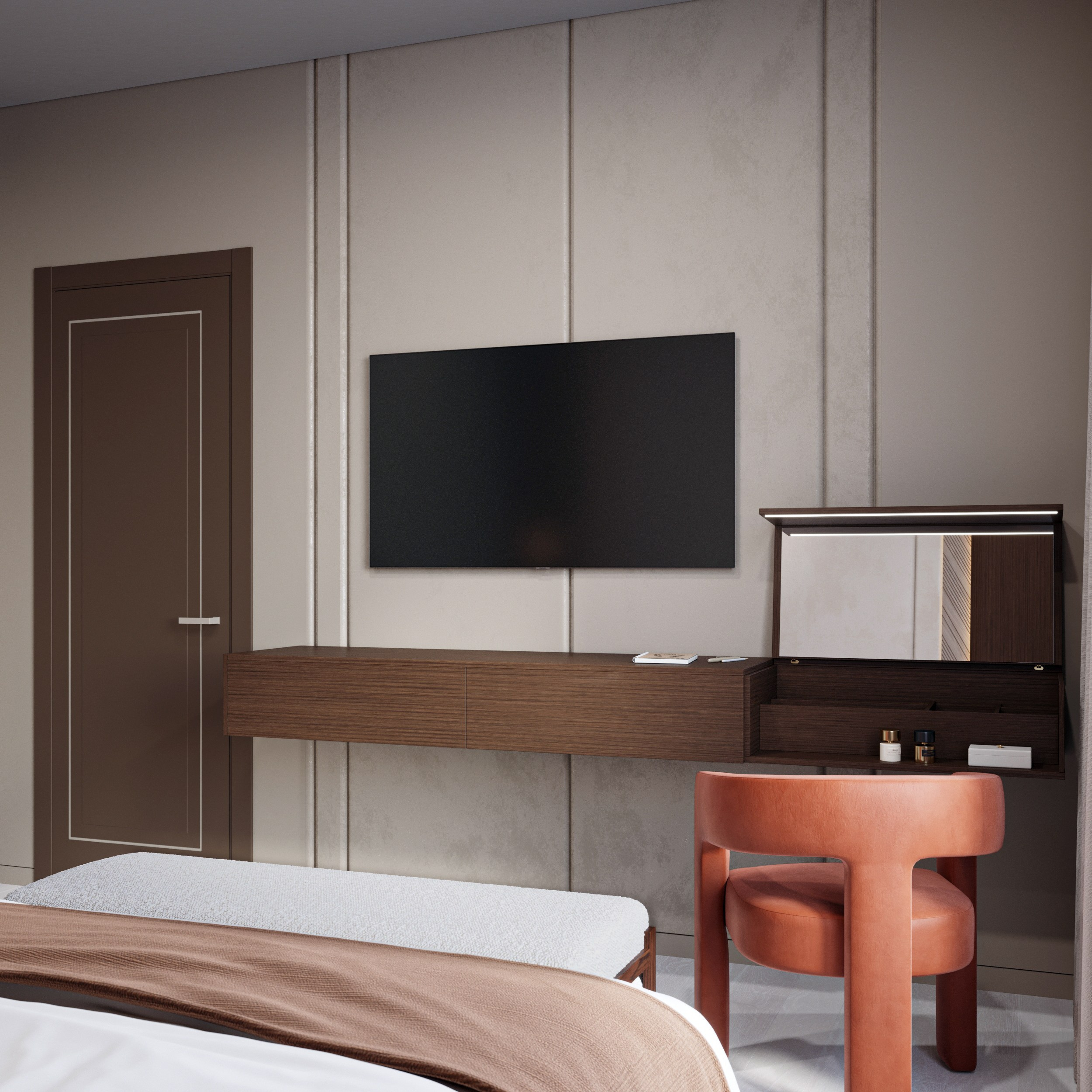 Neva House. 3D visualization of exteriors and interiors