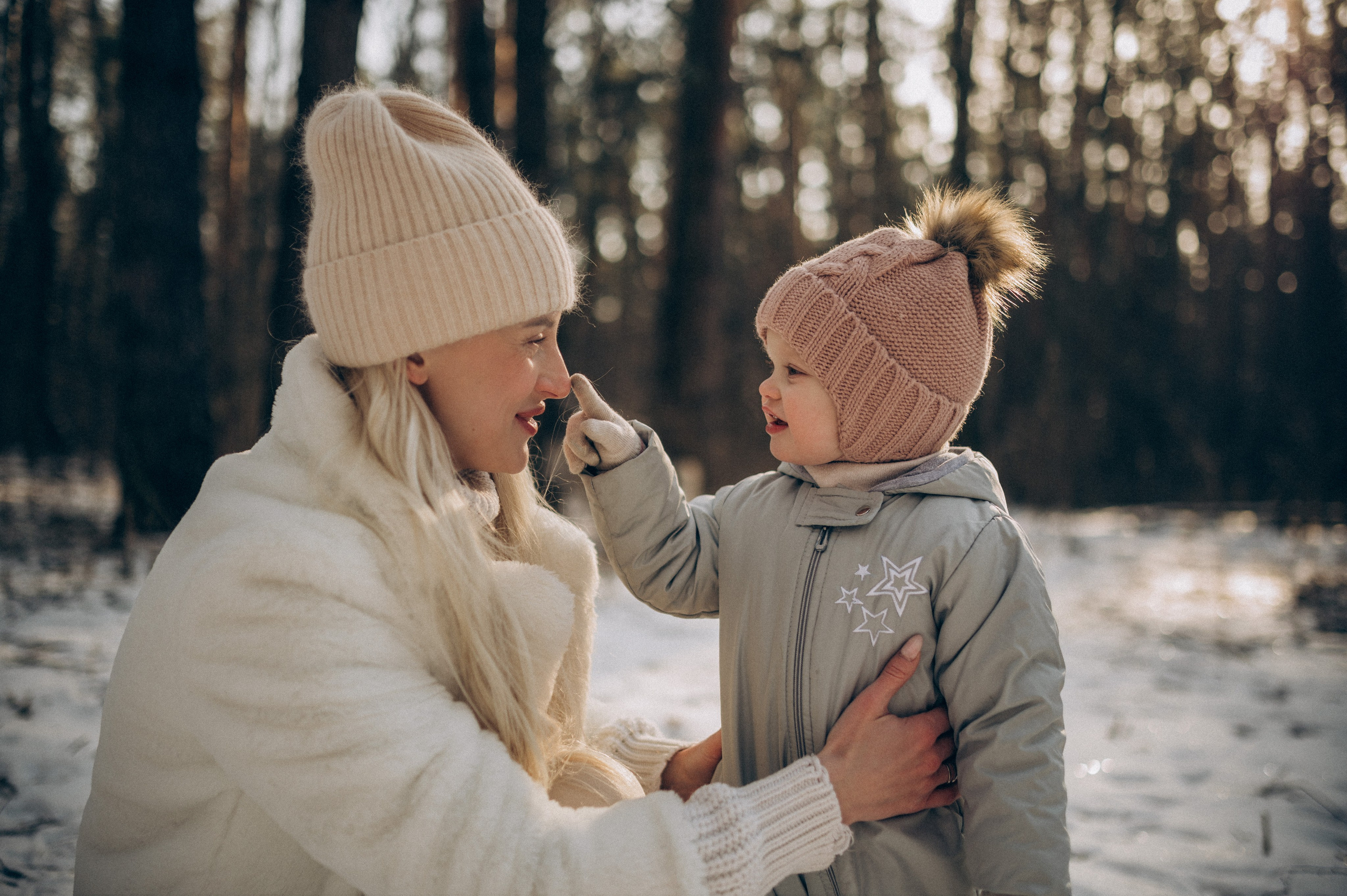 Зимняя фотосессия в лесу. Семейный фотограф в Домодедово и Москве Елена Пичугина