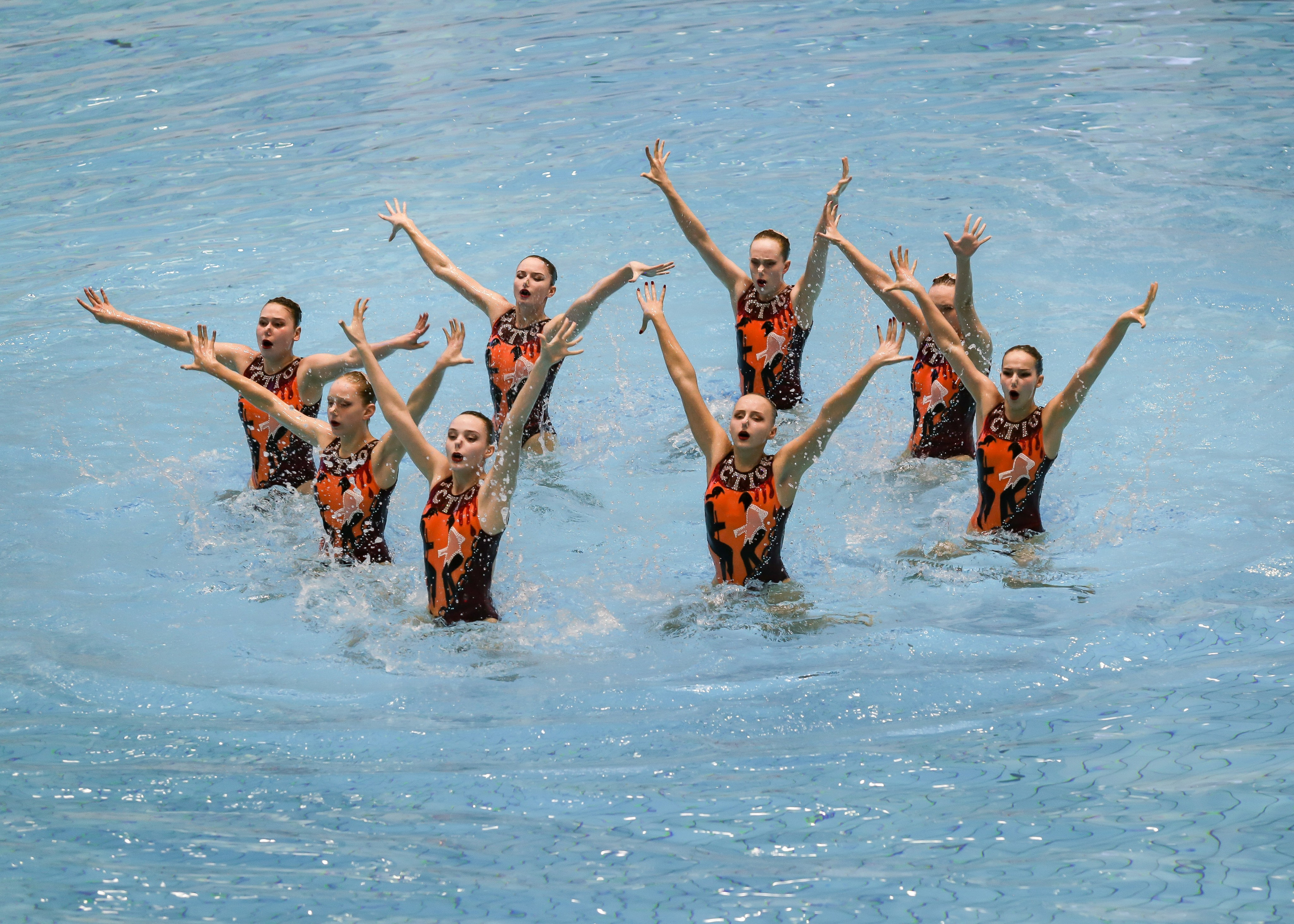 Первенство России по синхронному плаванию. Техническая программа. Группы. Репортажный фотограф в Москве