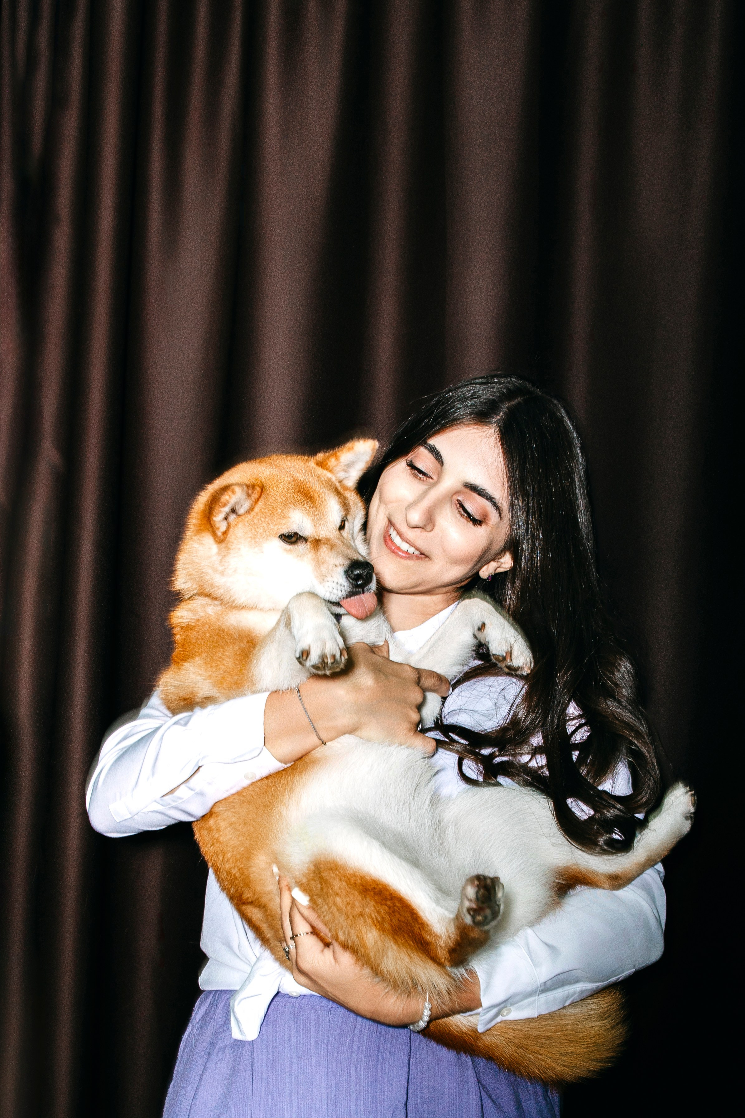 Съемка в студии с собакой. Анастасия Белаш