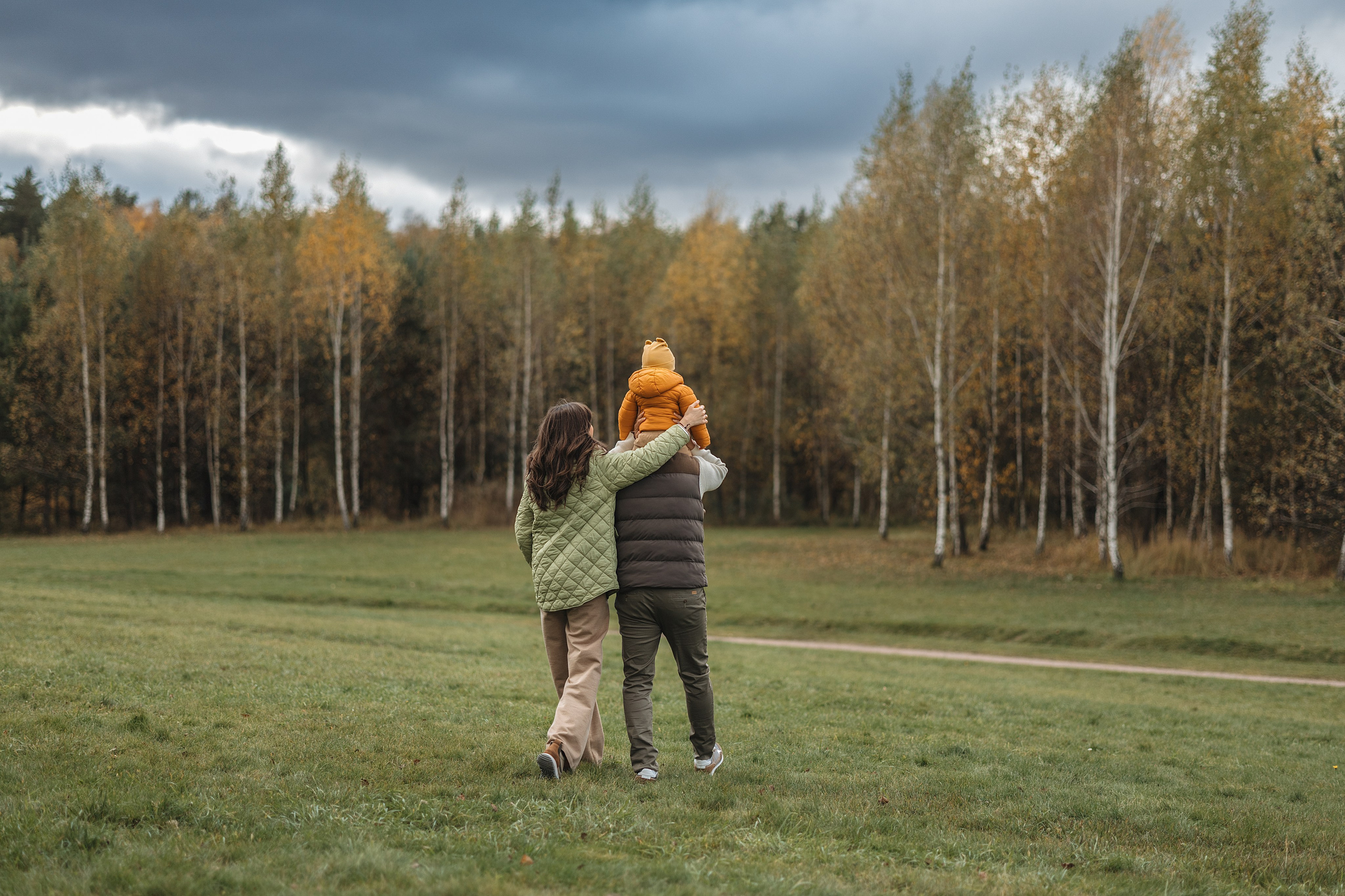 Осенняя семейная съемка. Фотограф Анималист в Москве Анастасия Жучкова