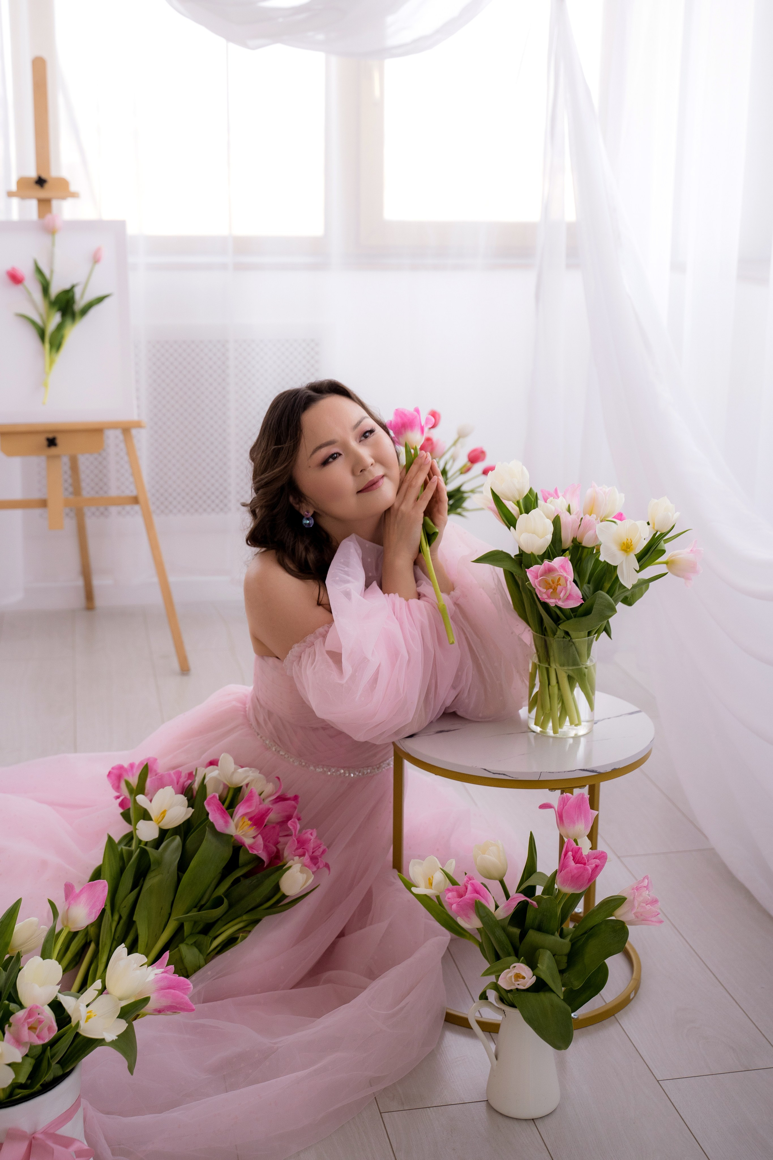 Тюльпановое настроение. Фотостудия Малина в городе Улан-Удэ. Фотограф Ирина Жарникова