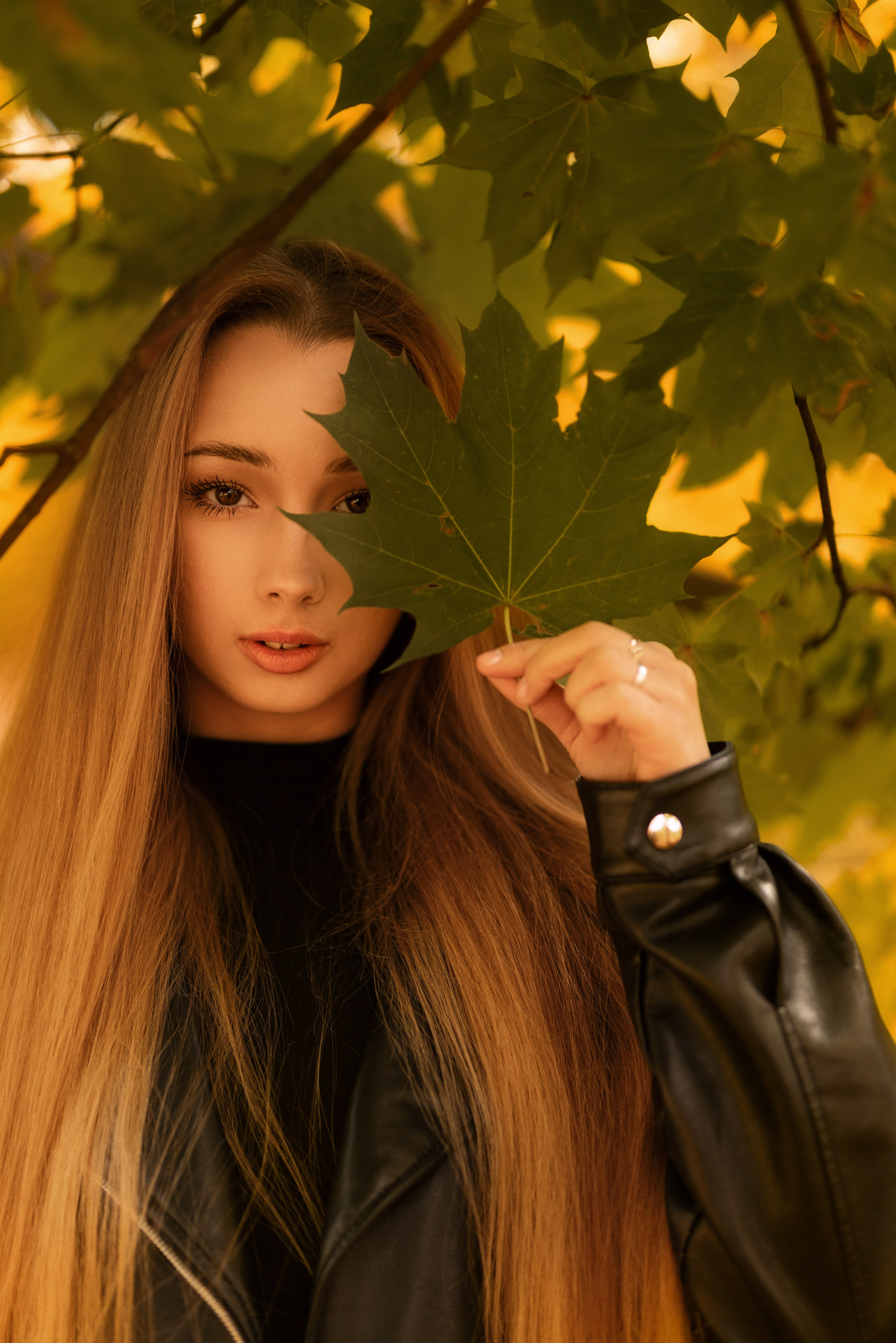 Осенний фотосет с Полиной в парке в формате «Я красивая». Дмитрий Шульгин, портретный фотограф в Воронеже