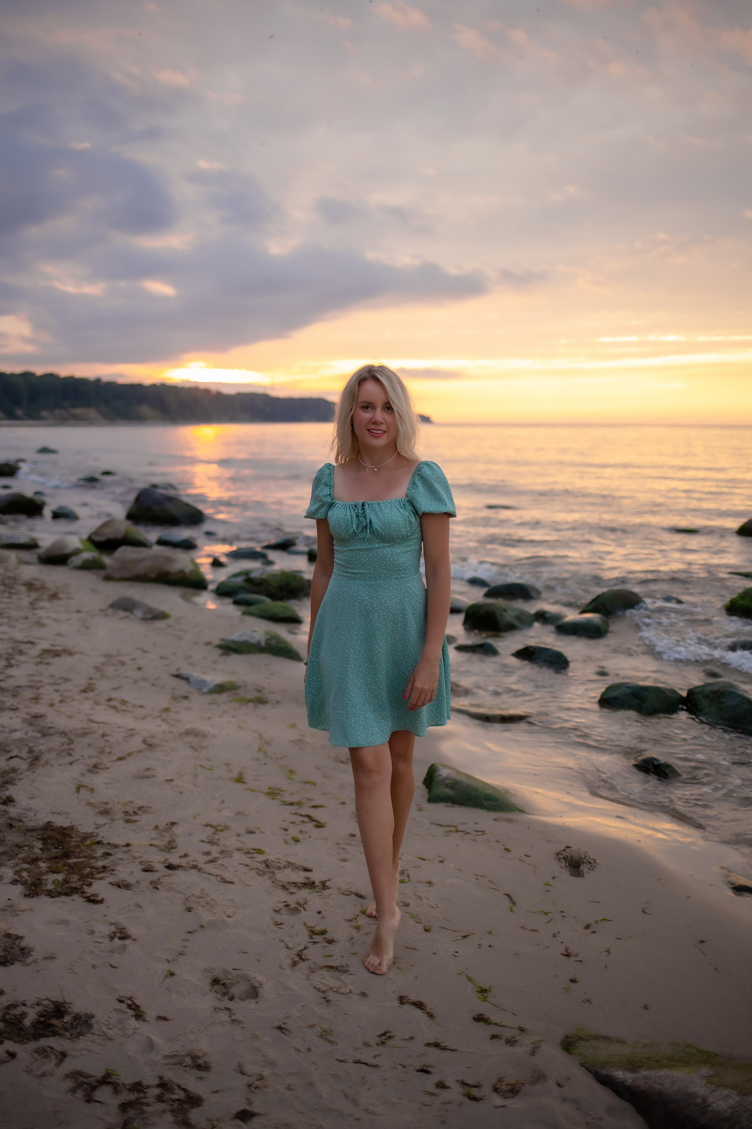 Есеня, Леня и Аня. Закат в Куликово. Фотограф в Калининграде Решетникова Алина