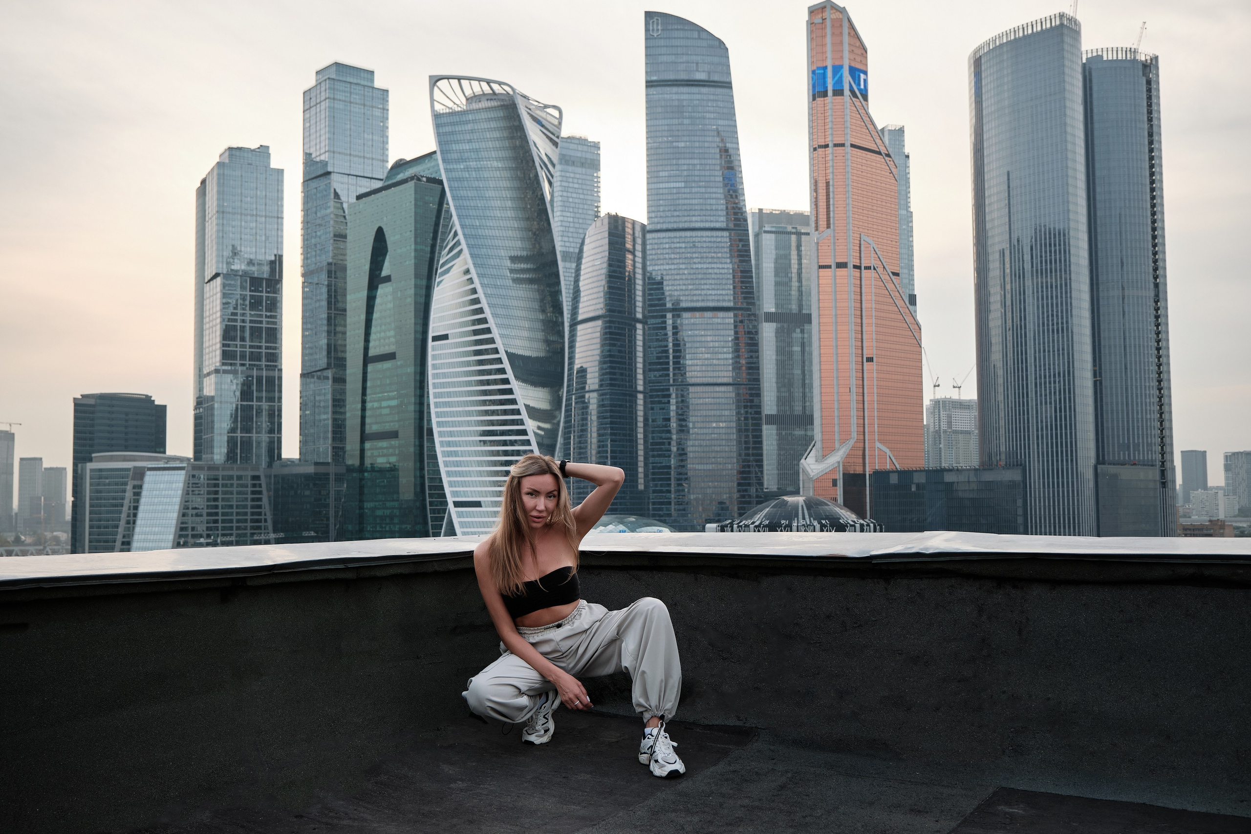 экстремальная фотосессия на крыше в Москве