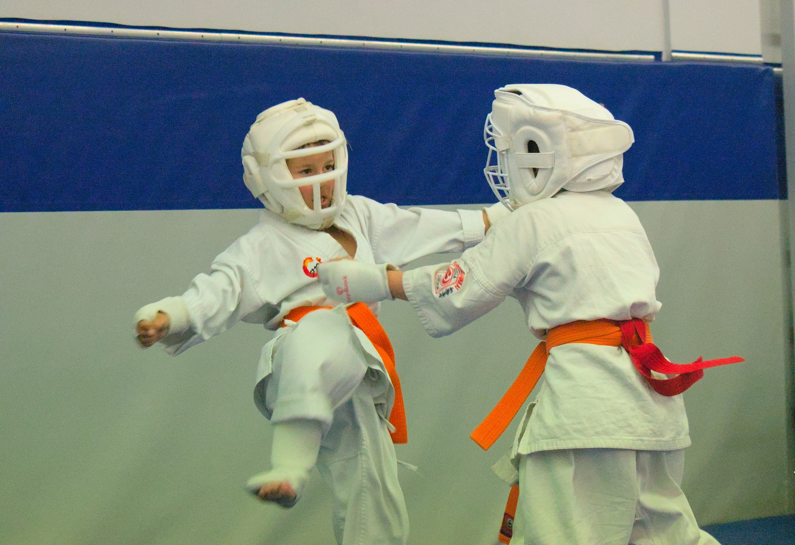 Спортивные фото Бой детей карате удар ногой киокусинкай, киокушинкай