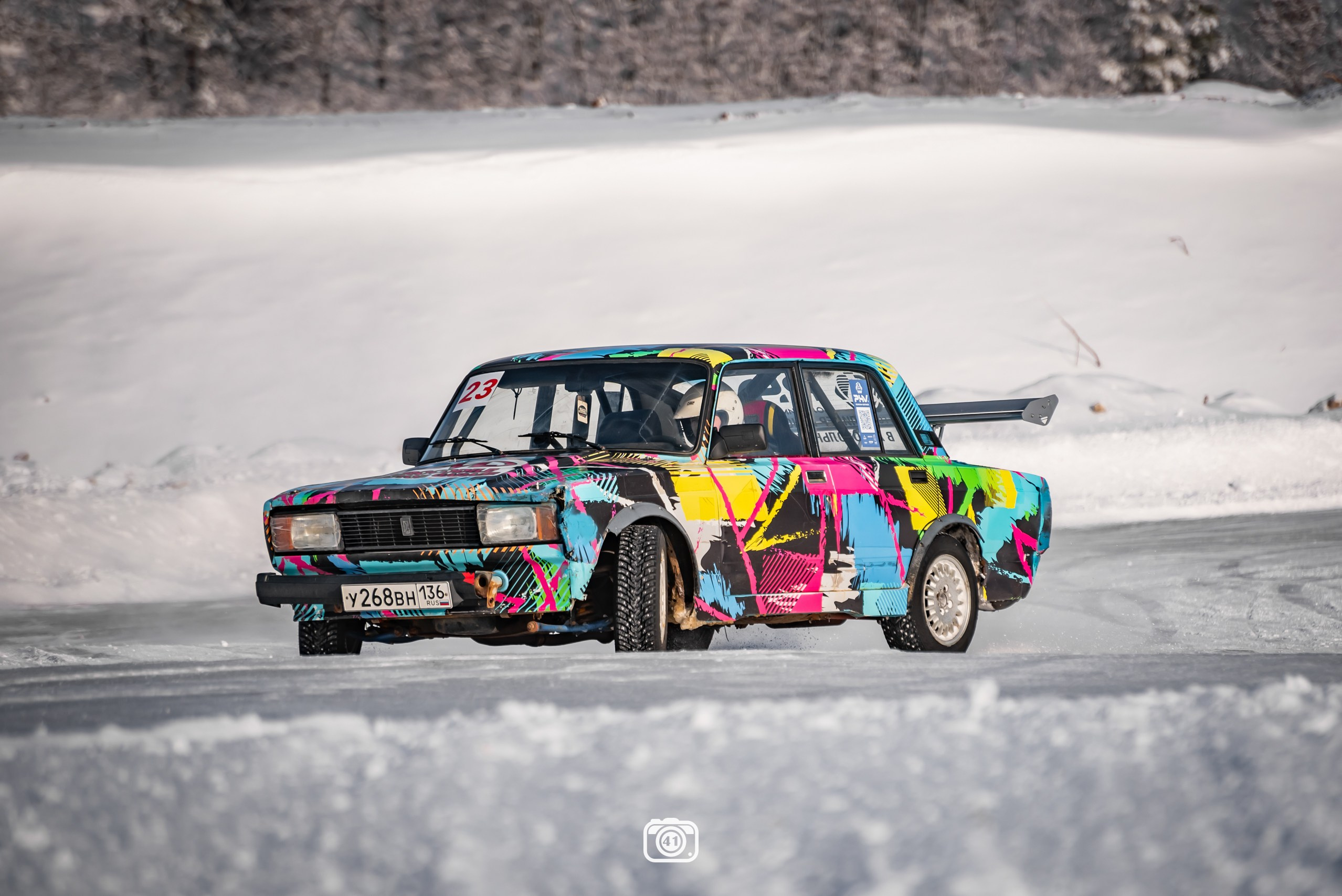 Зимний дрифт. Репортажный фотограф Владимир Шкоткин Липецк