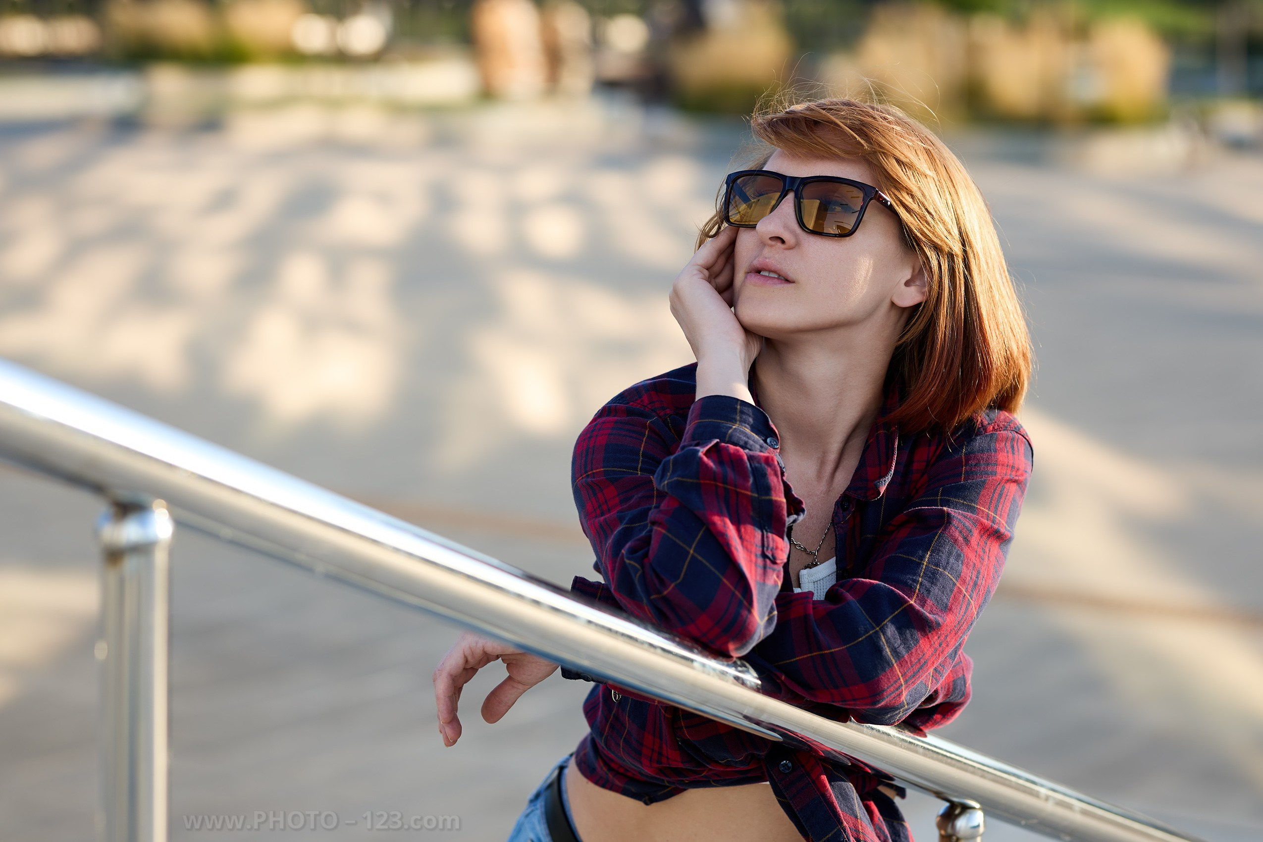 Stylish Redhead Woman in Urban Autumn, Nizhny Novgorod. Photographer, Retoucher & Graphic Designer @photo123pro