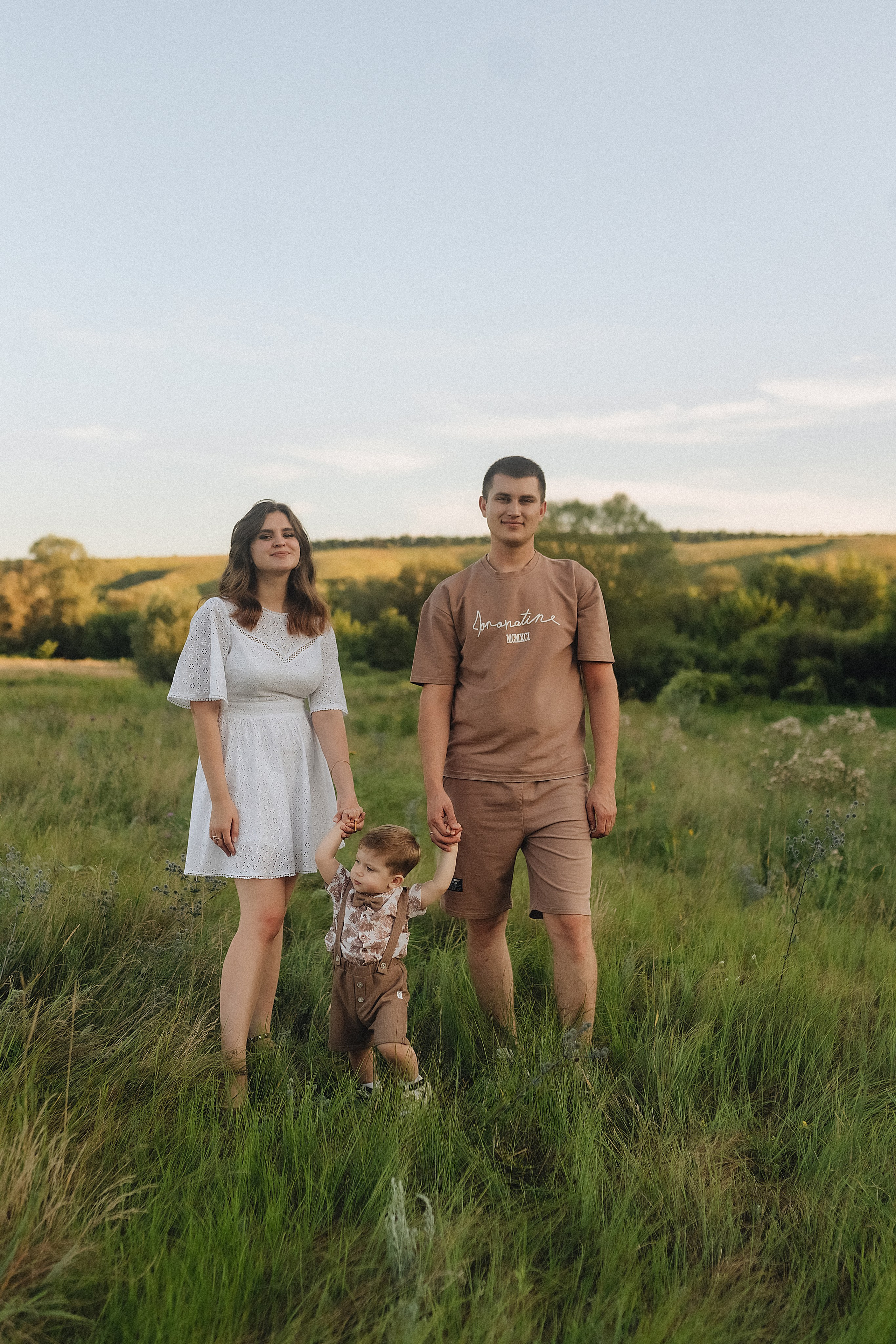 Светлана, Сергей и Женя | Семейная съемка на закате. Фотограф Карина Шмулёва. Воронеж и область