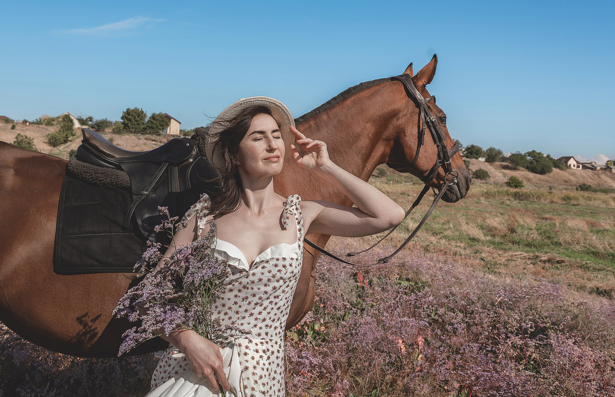 Стильная съёмка с лошадьми. Конный портретный фотограф Наталья Шелест