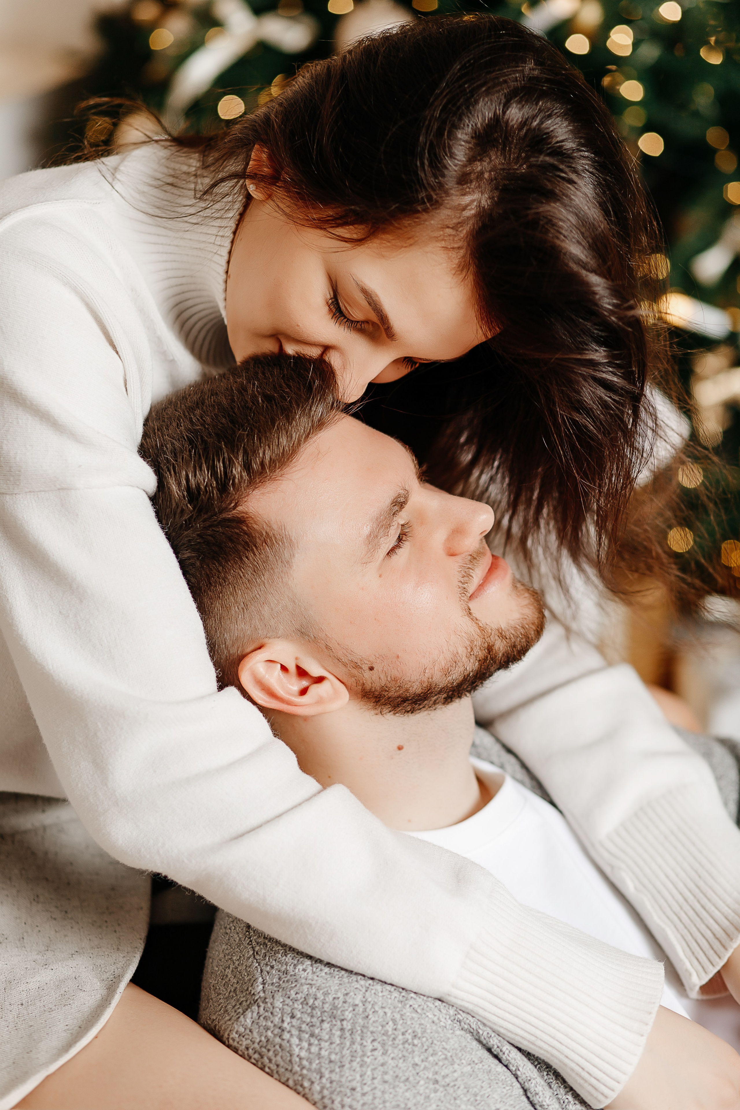 Новогодняя фотосессия для влюбленных в Московской фотостудии. Фотограф в Подольске — Мария Бучнева