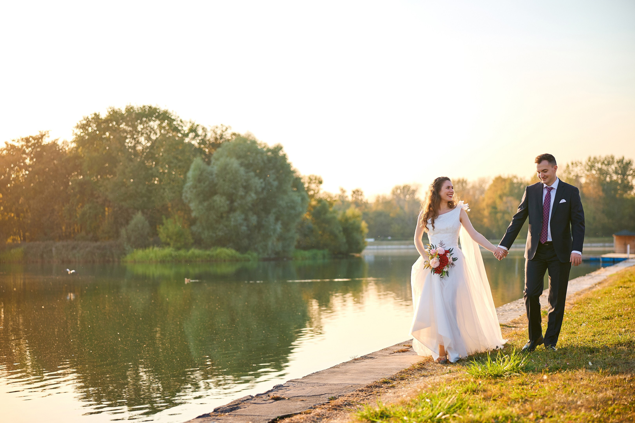Свадебная фотосессия в Кусково. Свадебный фотограф Сергей Колбинский