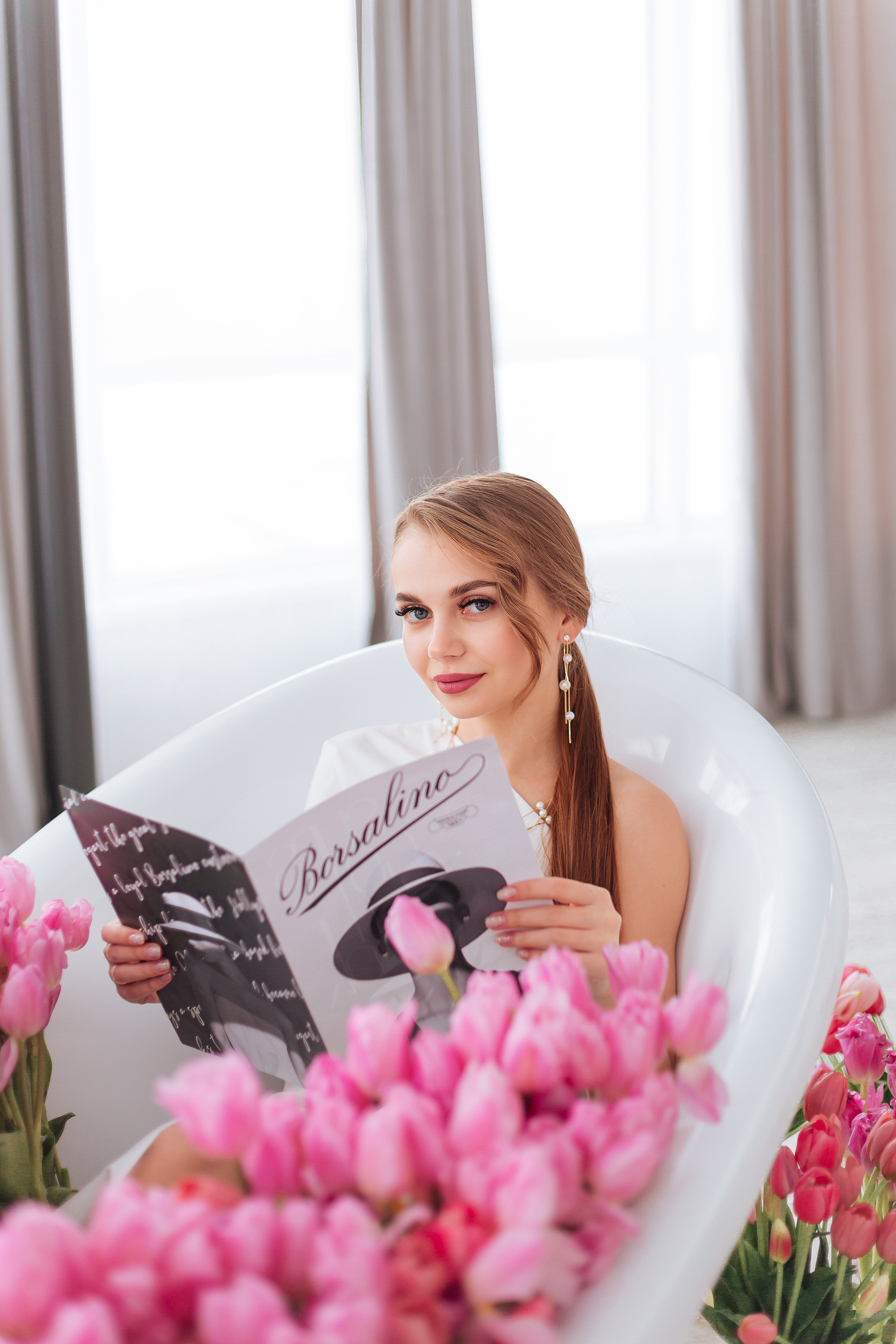 Ванная с тюльпанами. Фотограф Ольга Бобб Нижний Новгород