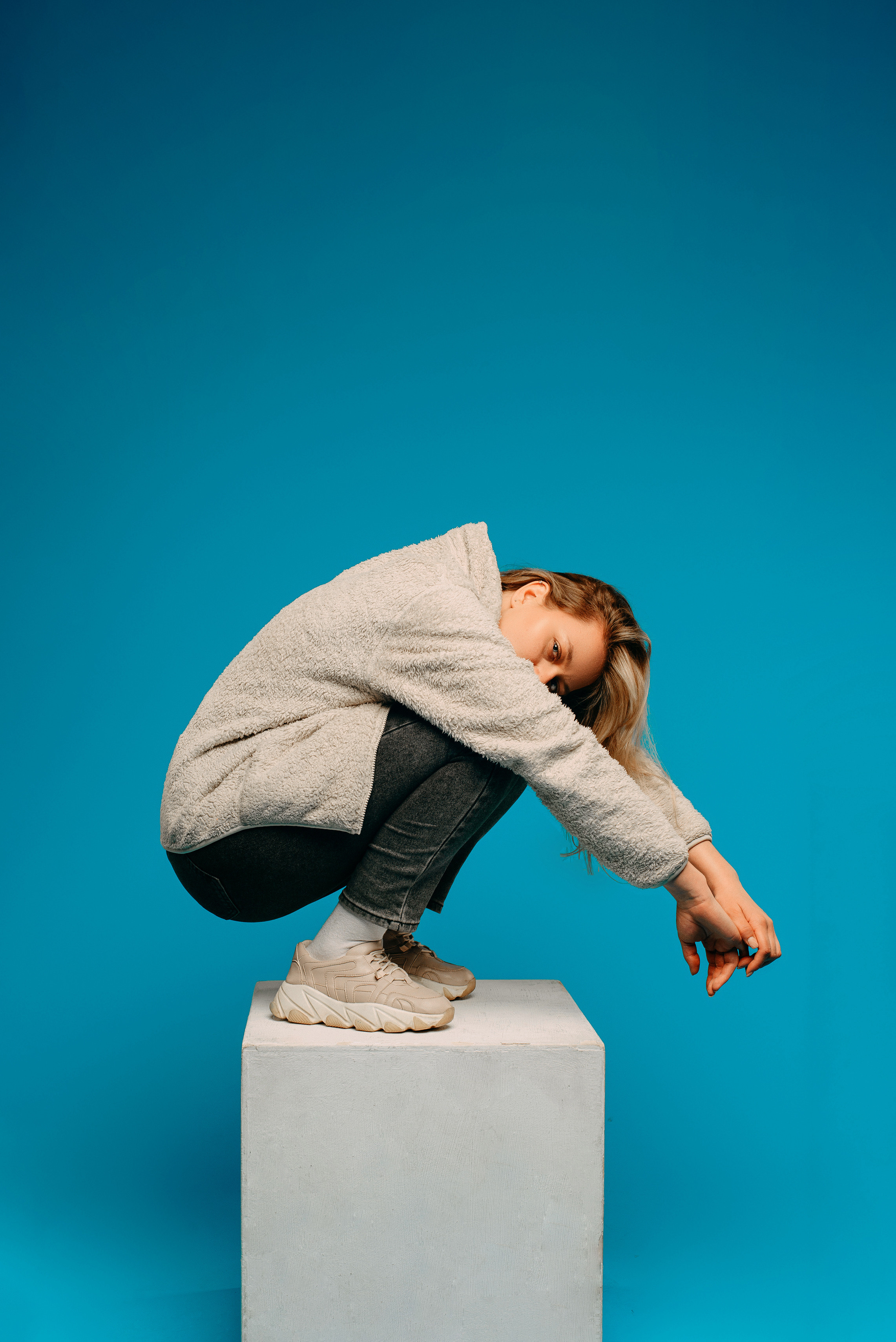 Катя | Фотосессия с цветными фонами | Ленинградка. Фотограф в Самаре | Катерина Гущина