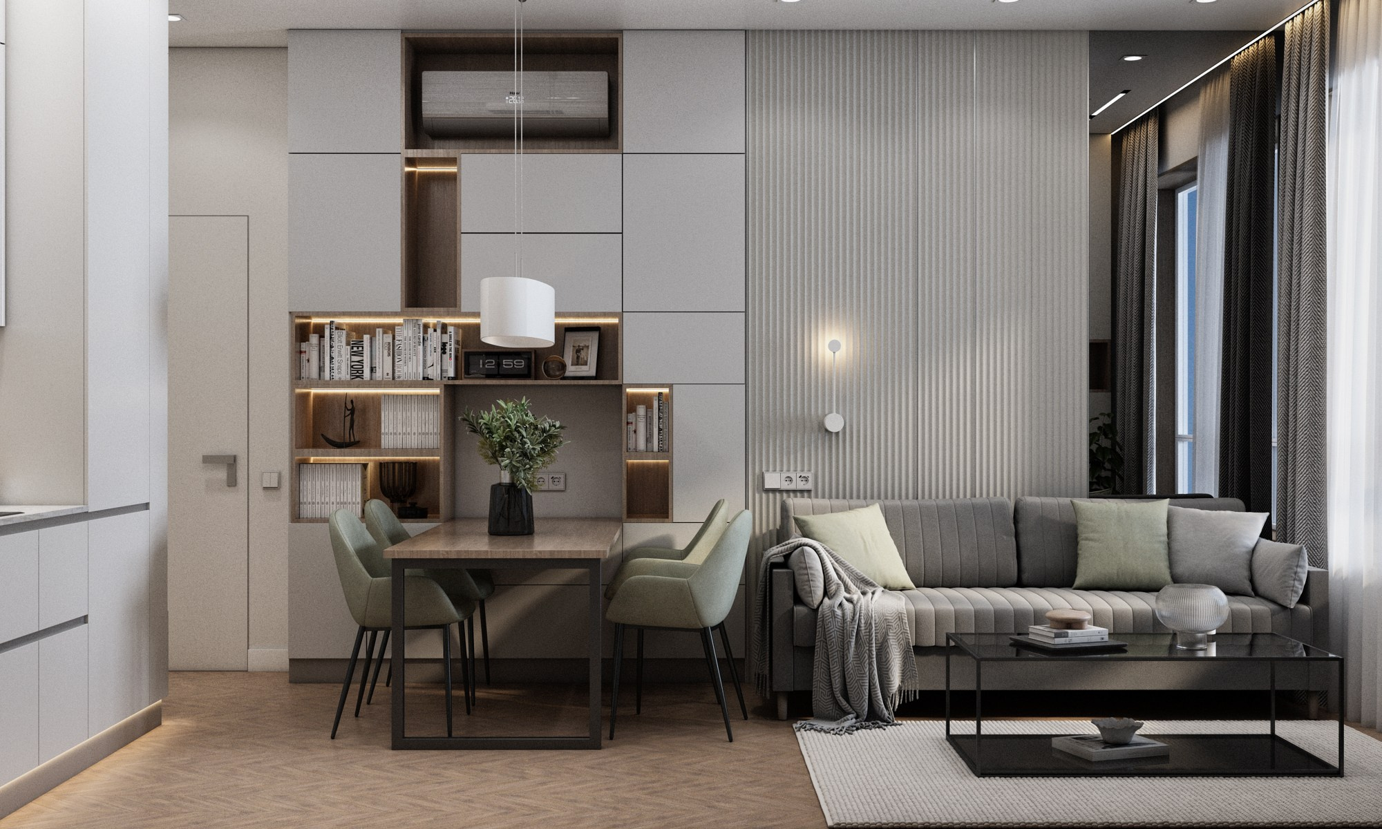 Стильная квартира ЖК Садовый квартал г. Владивосток. Дизайн-проекты жилых и общественных пространств во Владивостоке