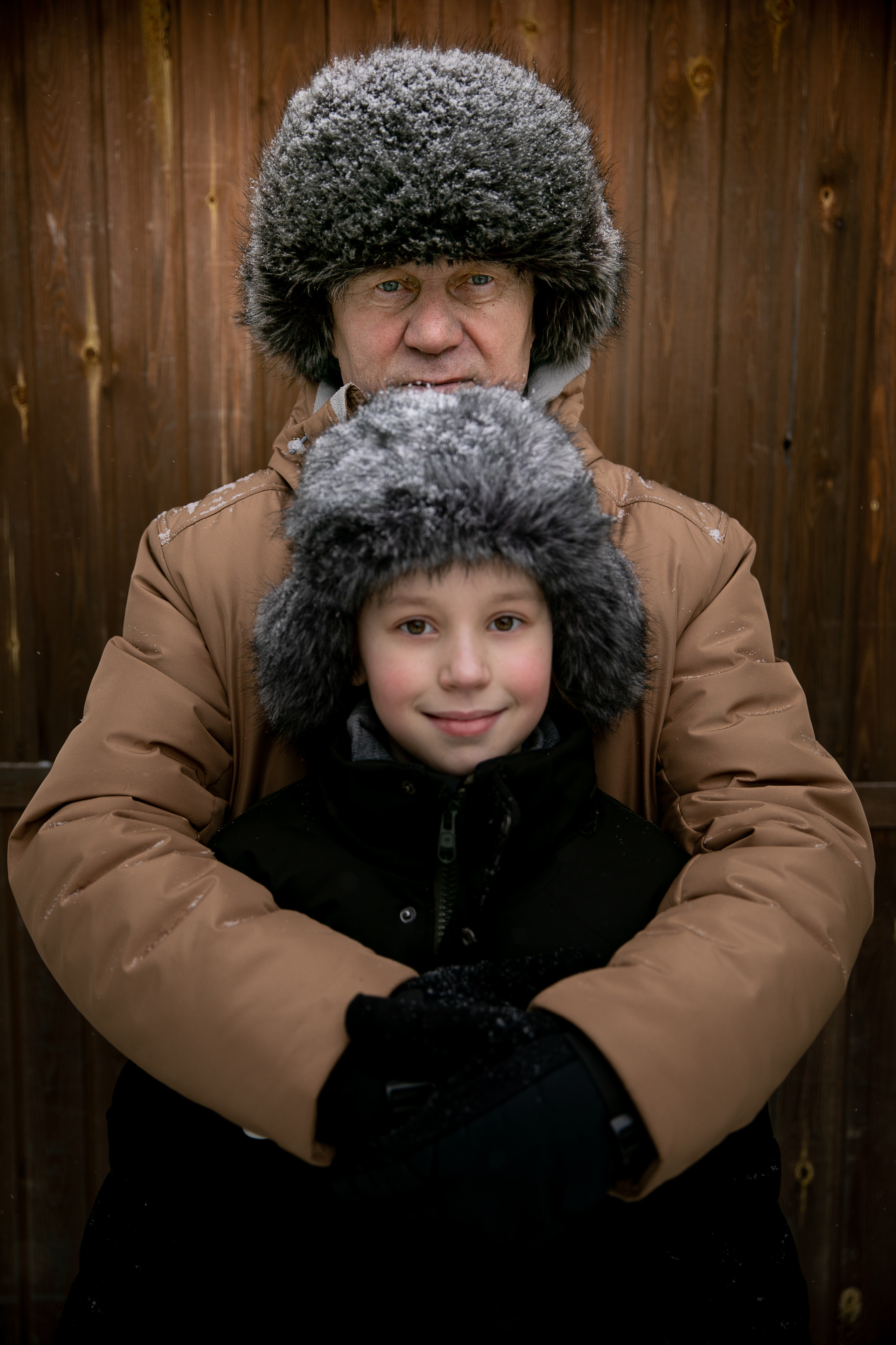 Внук и дедушка. Семейный и детский фотограф София Шарабурко, Томская область
