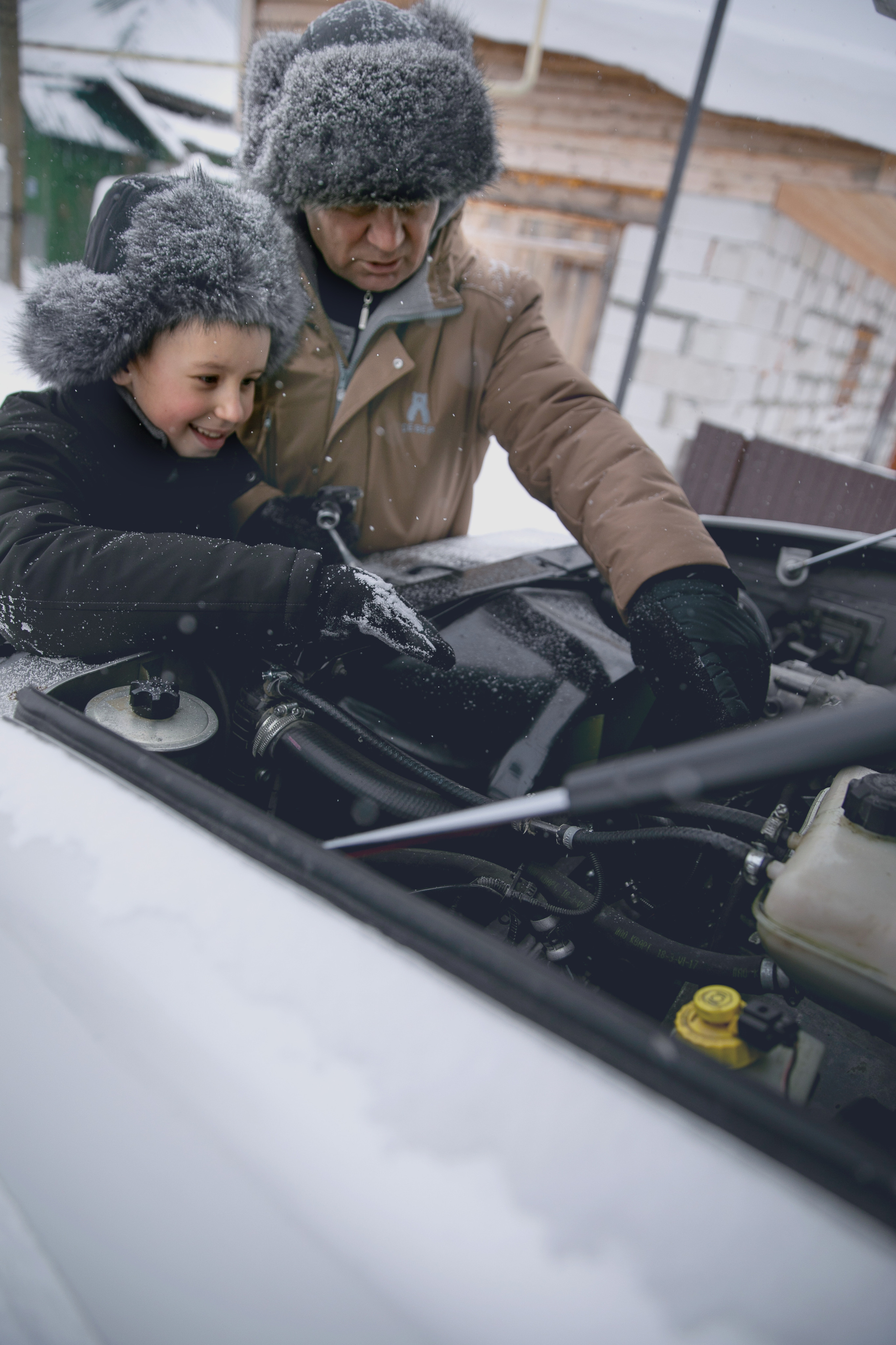 Внук и дедушка. Семейный и детский фотограф София Шарабурко, Томская область