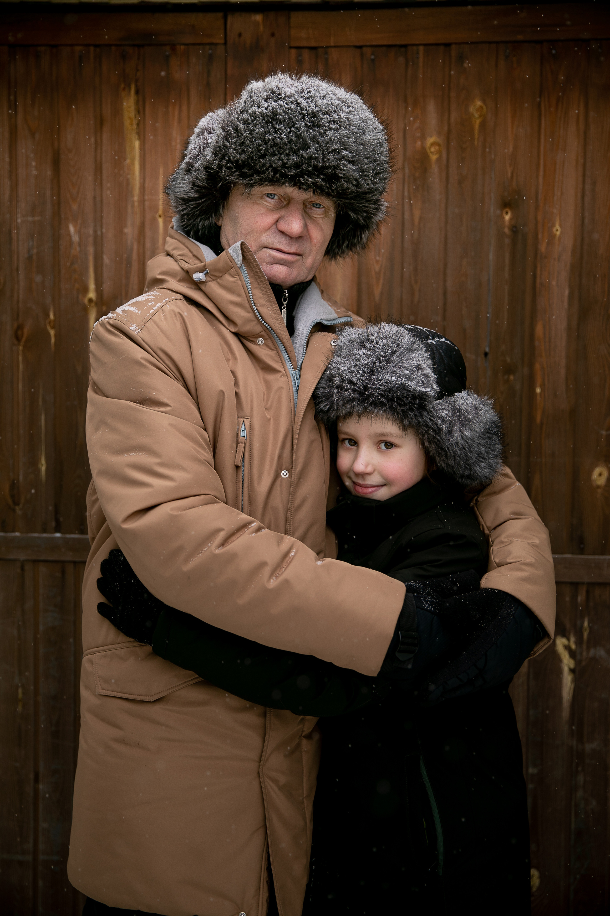 Внук и дедушка. Семейный и детский фотограф София Шарабурко, Томская область