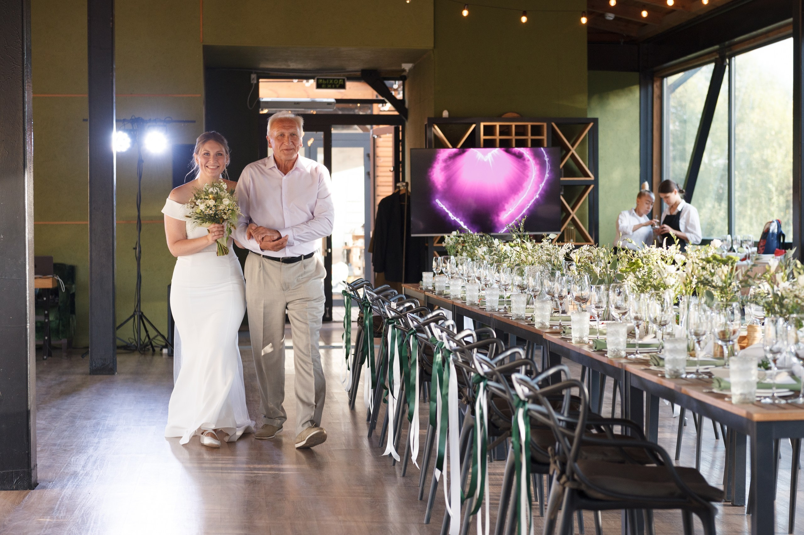 Свадьба в ресторане Берег в Москве. Праздничное агентство ПИОН