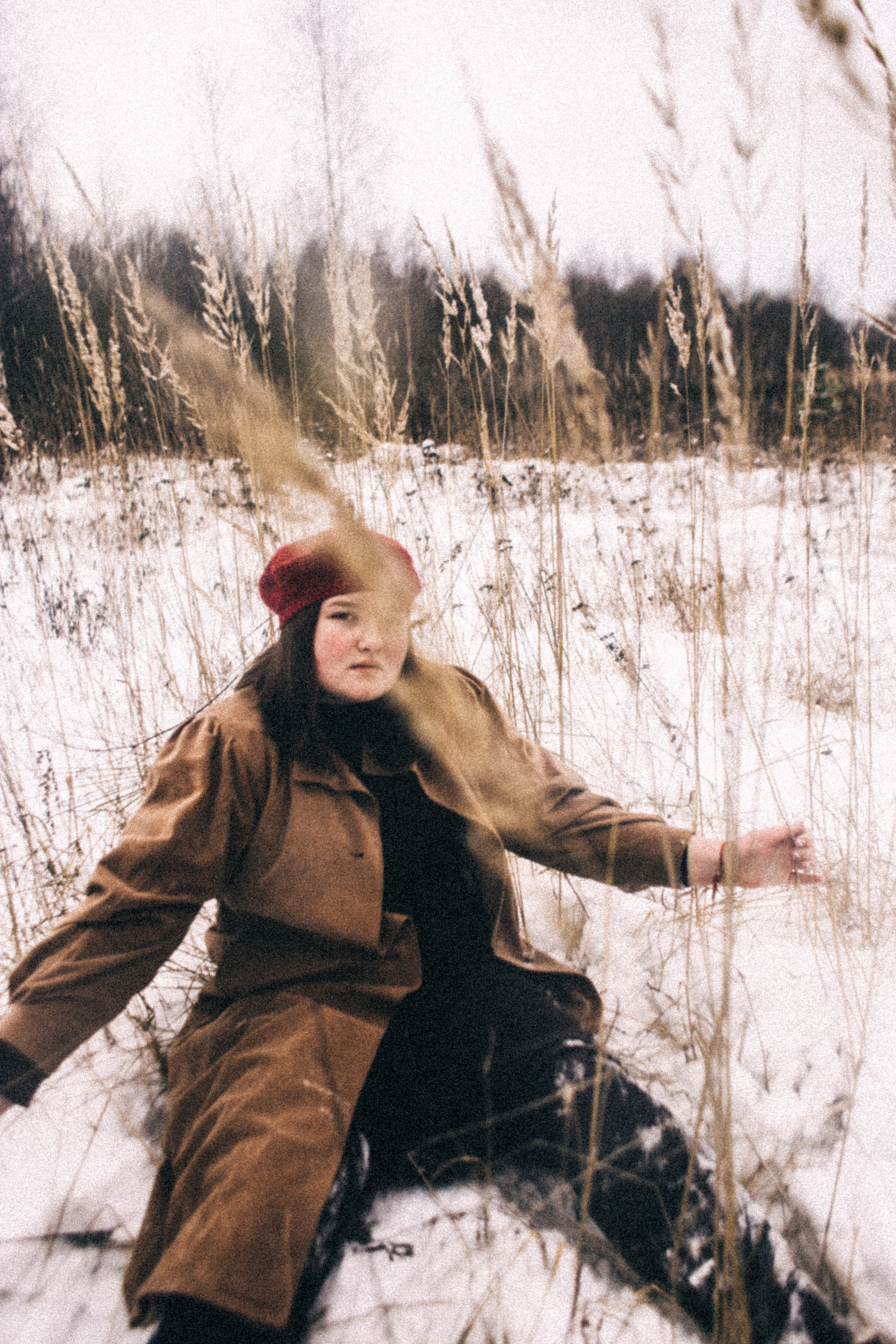 Олеся. Зимнее поле. Фотограф в Нижнем Новгороде
