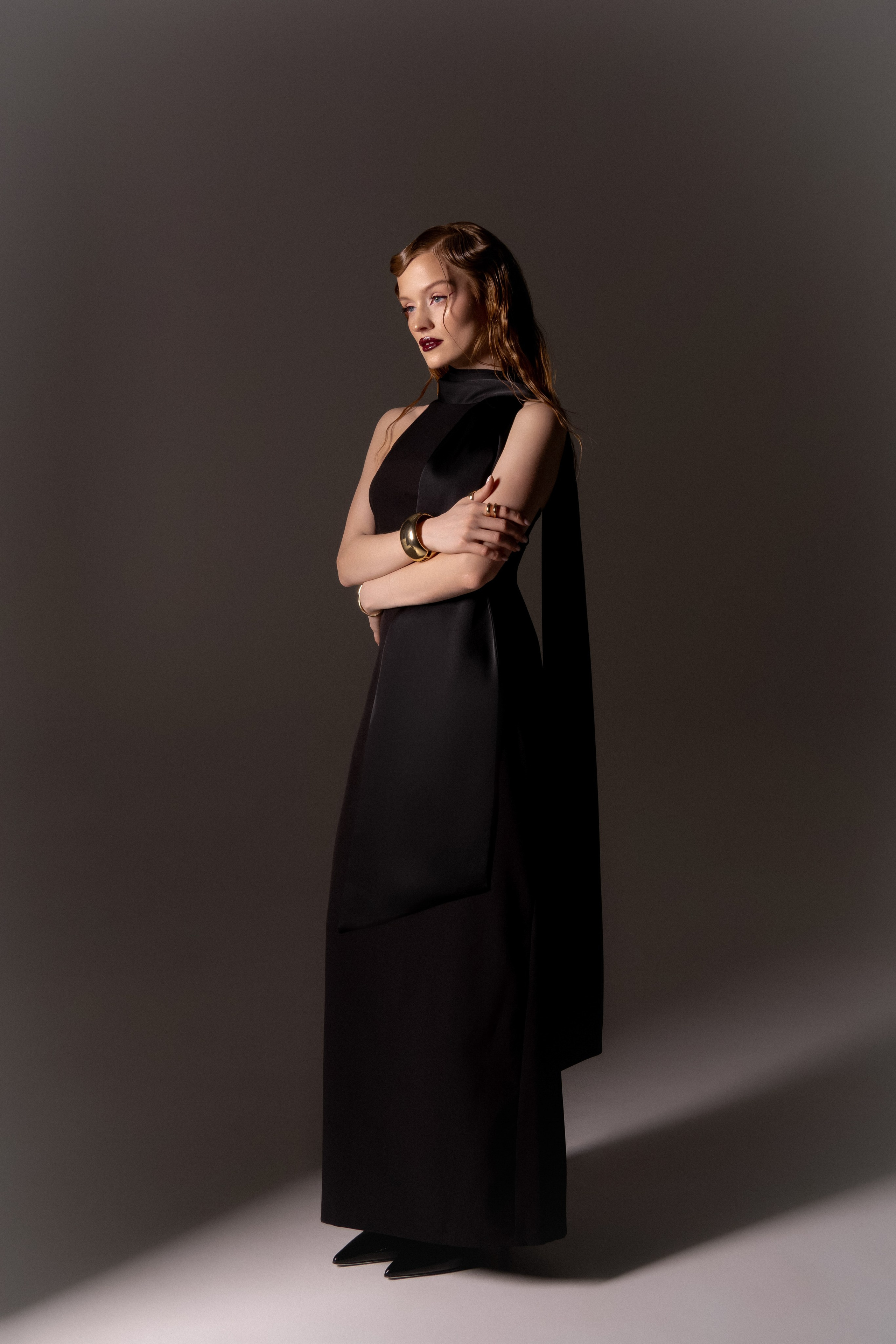 фотосессия в черном платье