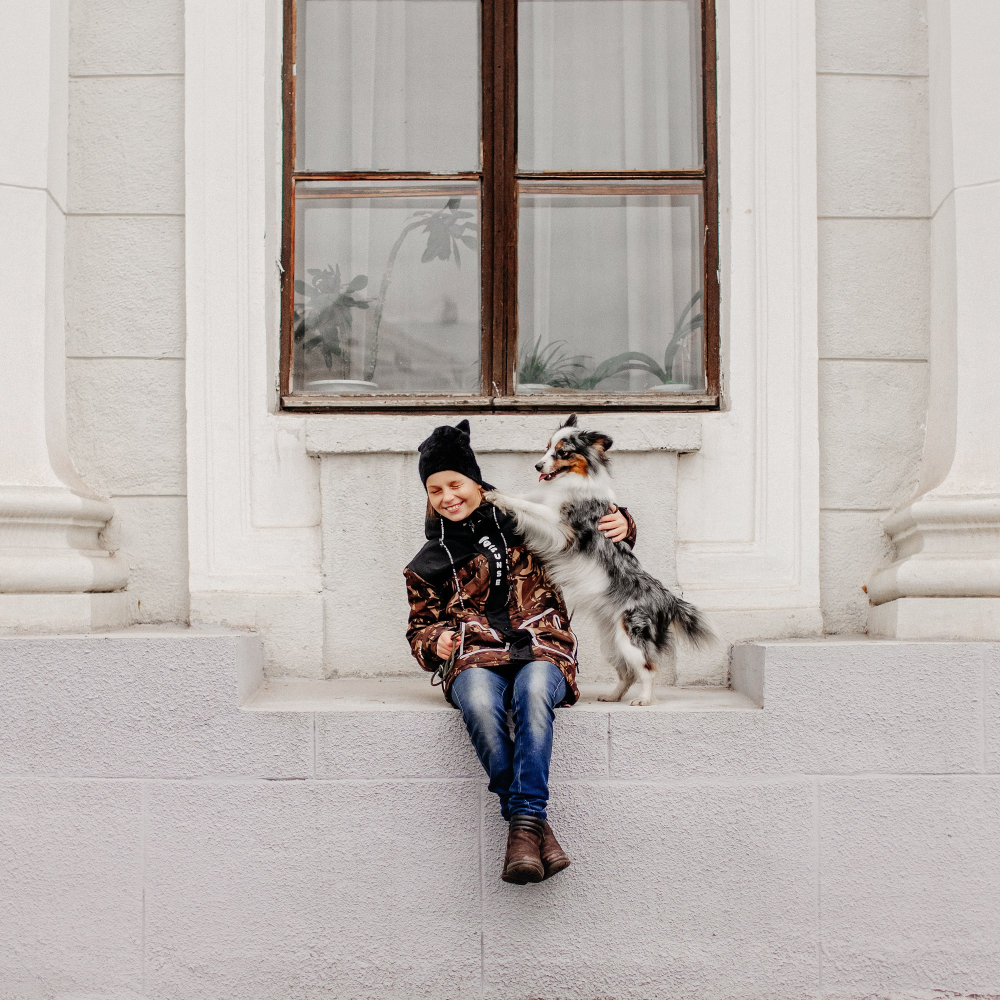 Марина и Кутька. Фотограф Наталья Потапова