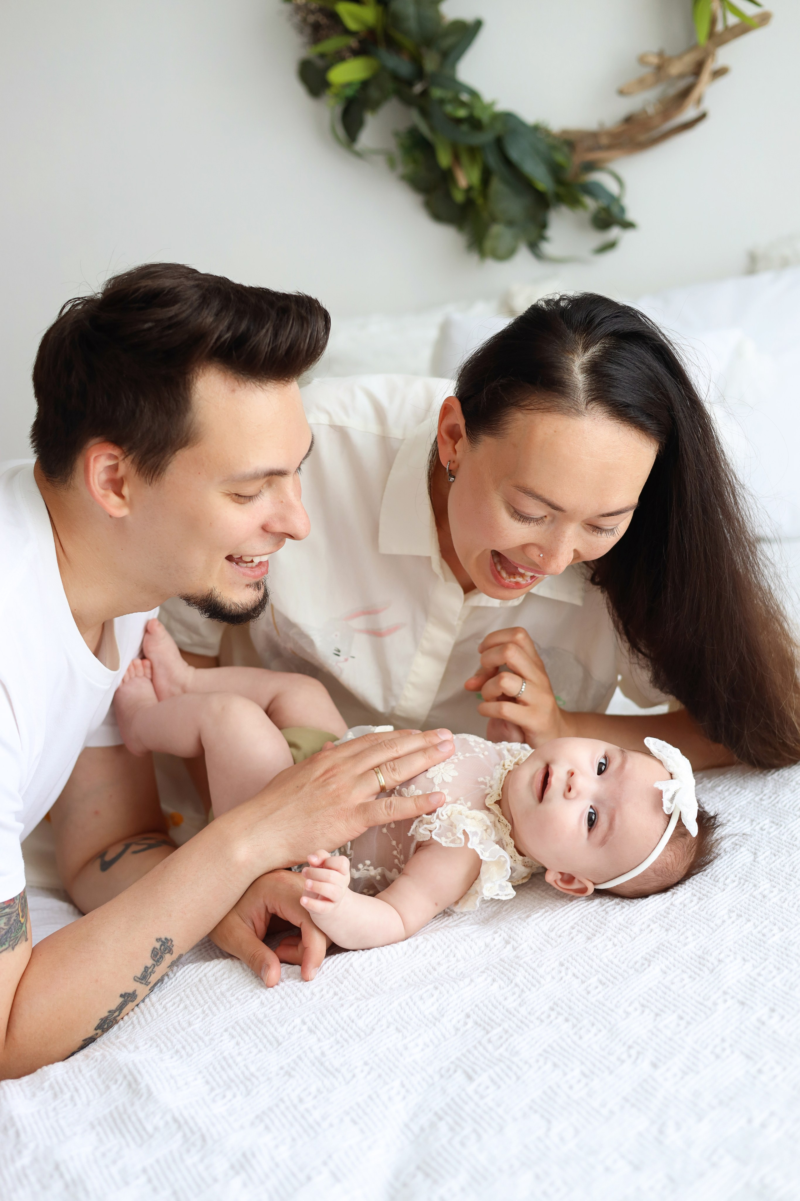 Фотосессия Василисы в студии в Бутово. Фотограф новорожденных Москва. Ньюборн фотограф Москва