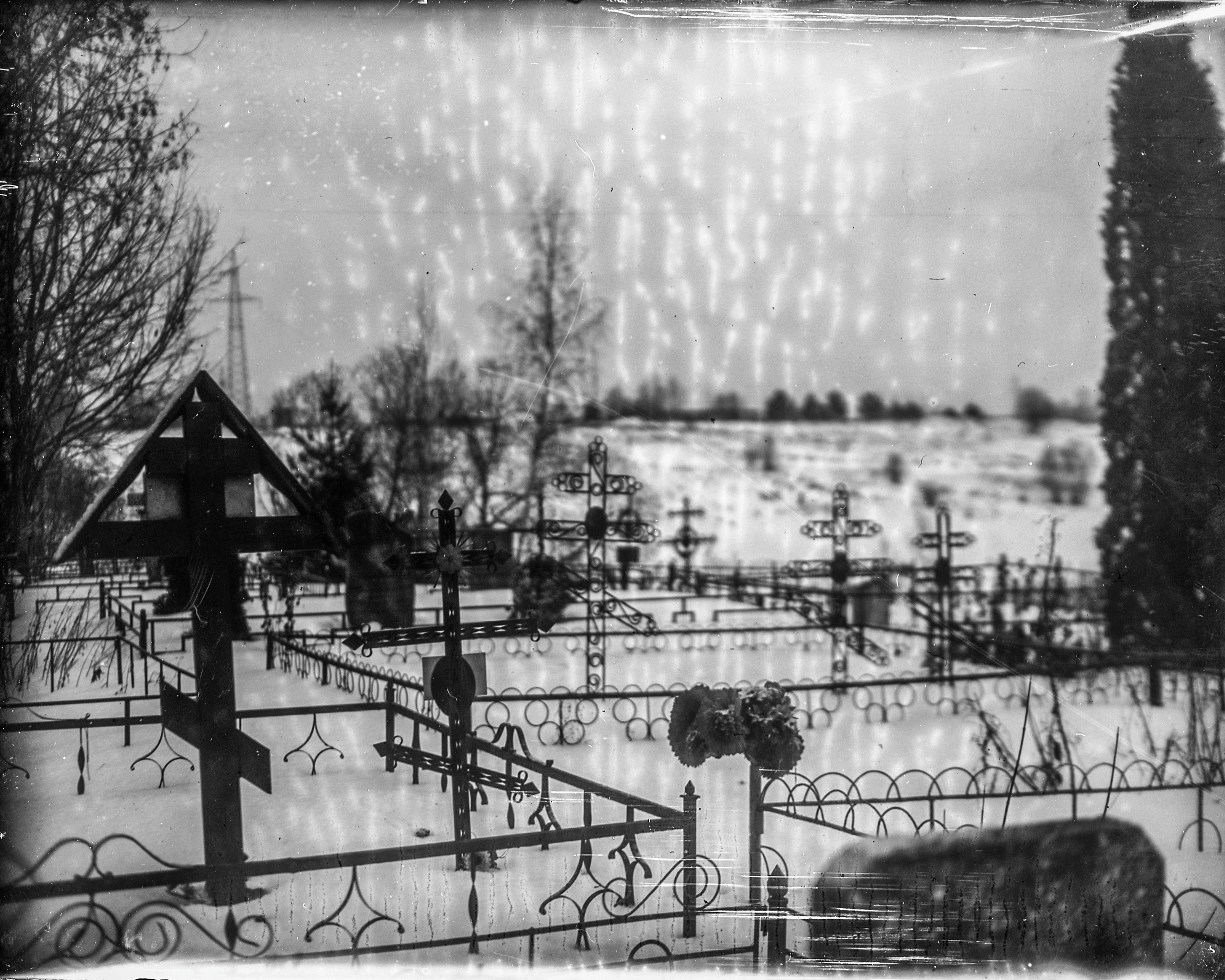 Glass plates. Darkroom aesthetics