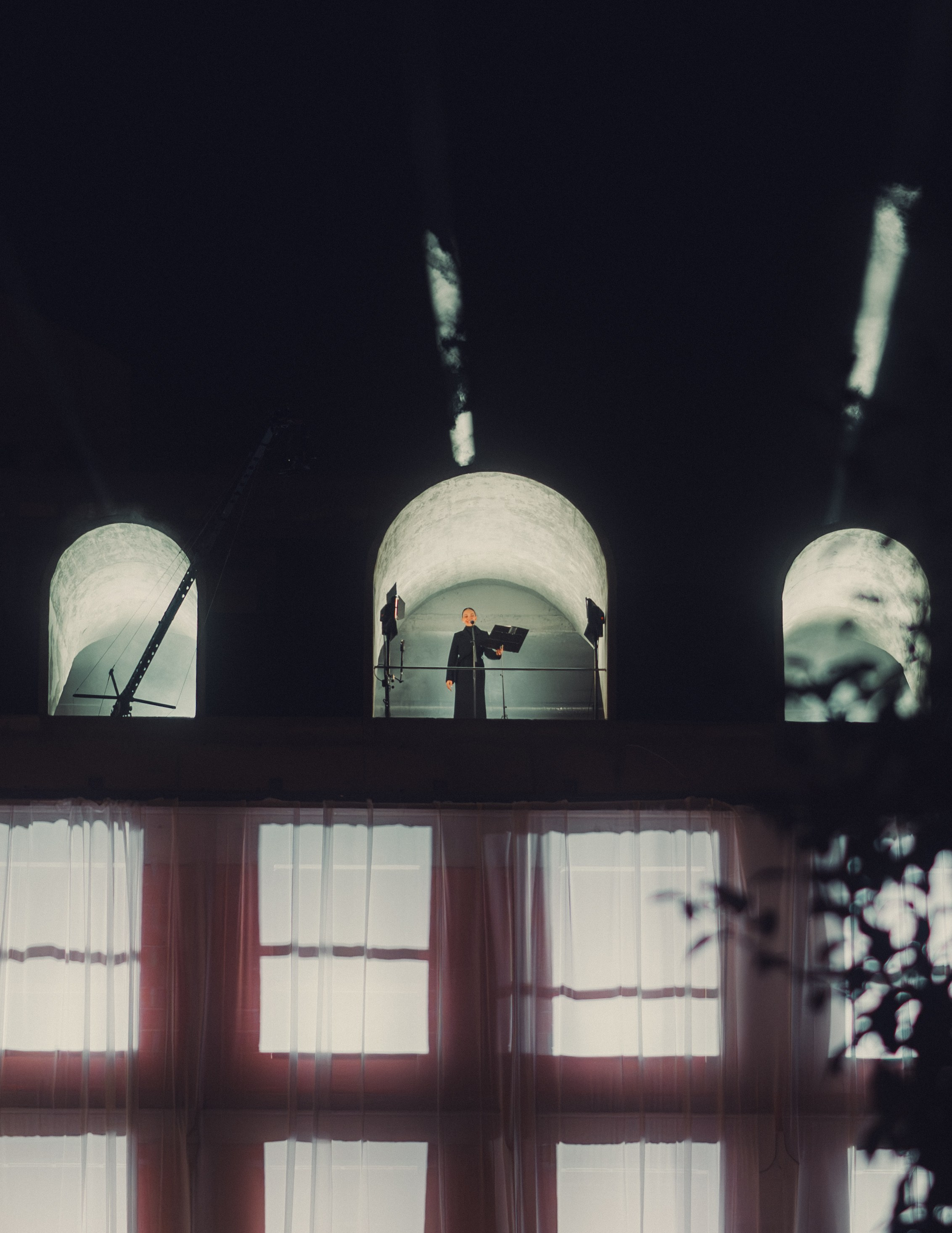 Reportage photography from the performance of poet Anna Egoian in Kazan