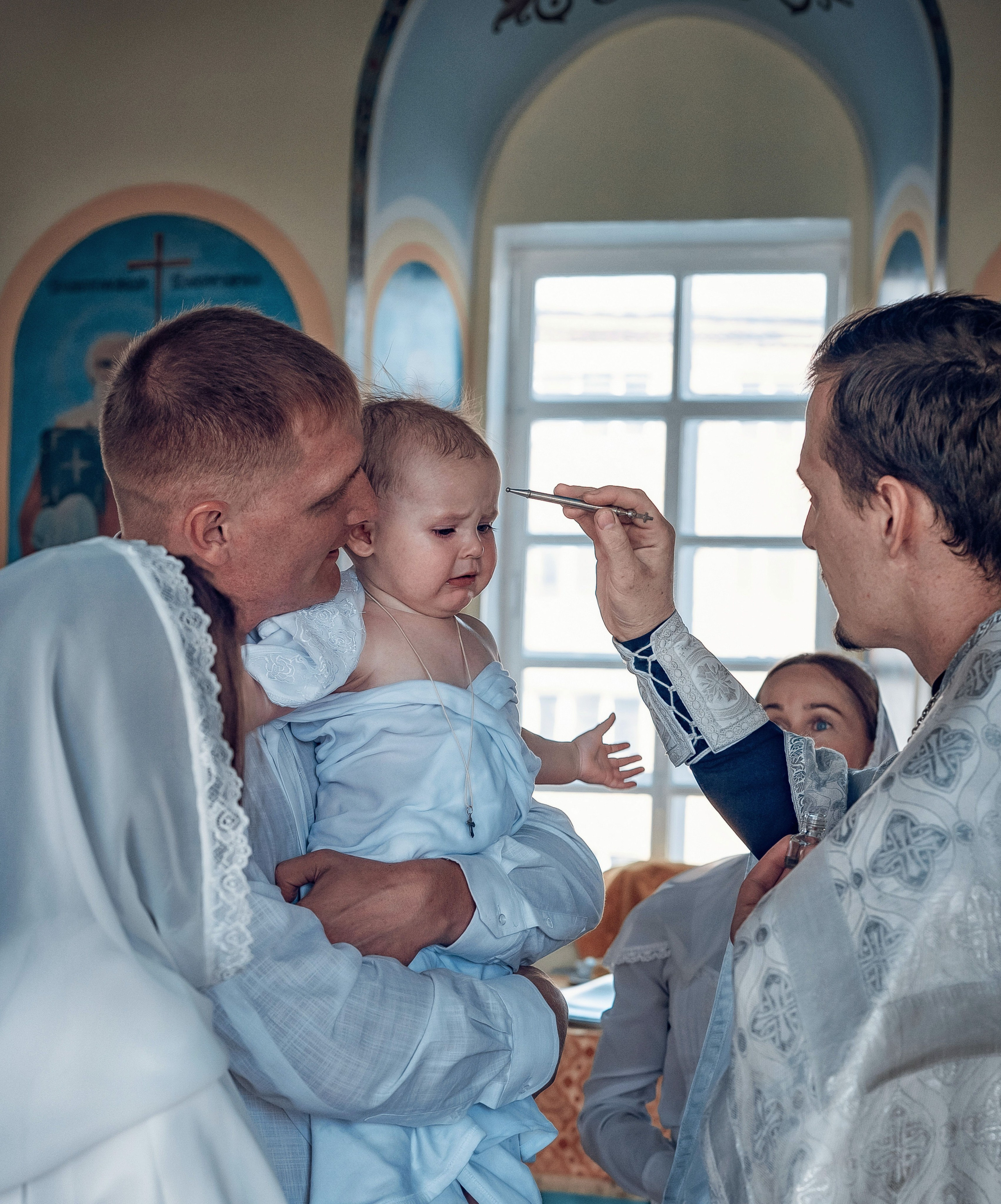 Съемка таинства крещения в Красноярске. Фотографы крещения/венчания  Красноярск Татьяна и Вячеслав Переваловы