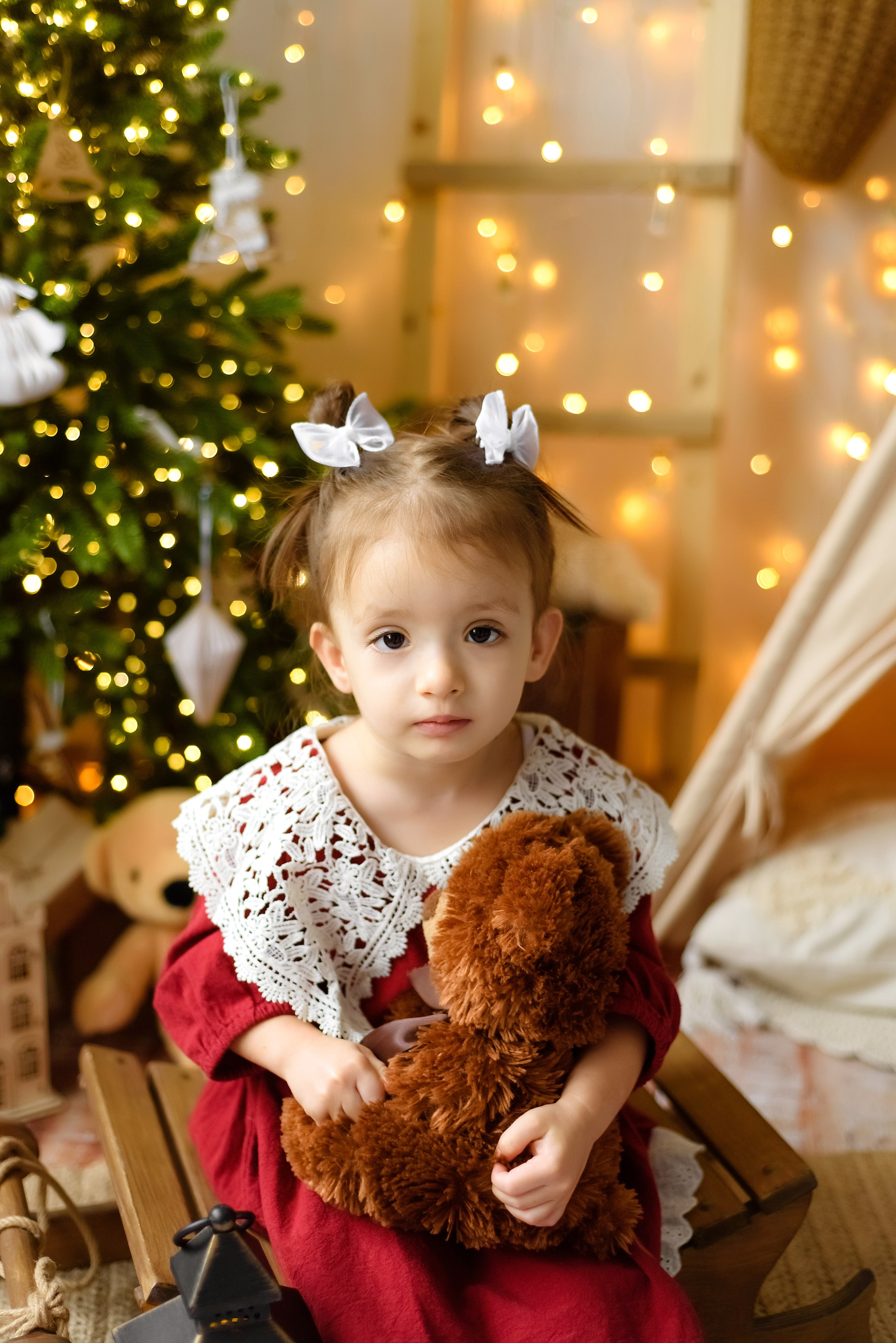 Новогодняя фотосессия Вика «Вигвам». Детский Фотограф |Фотограф на годик в Брянске Ирина Романова