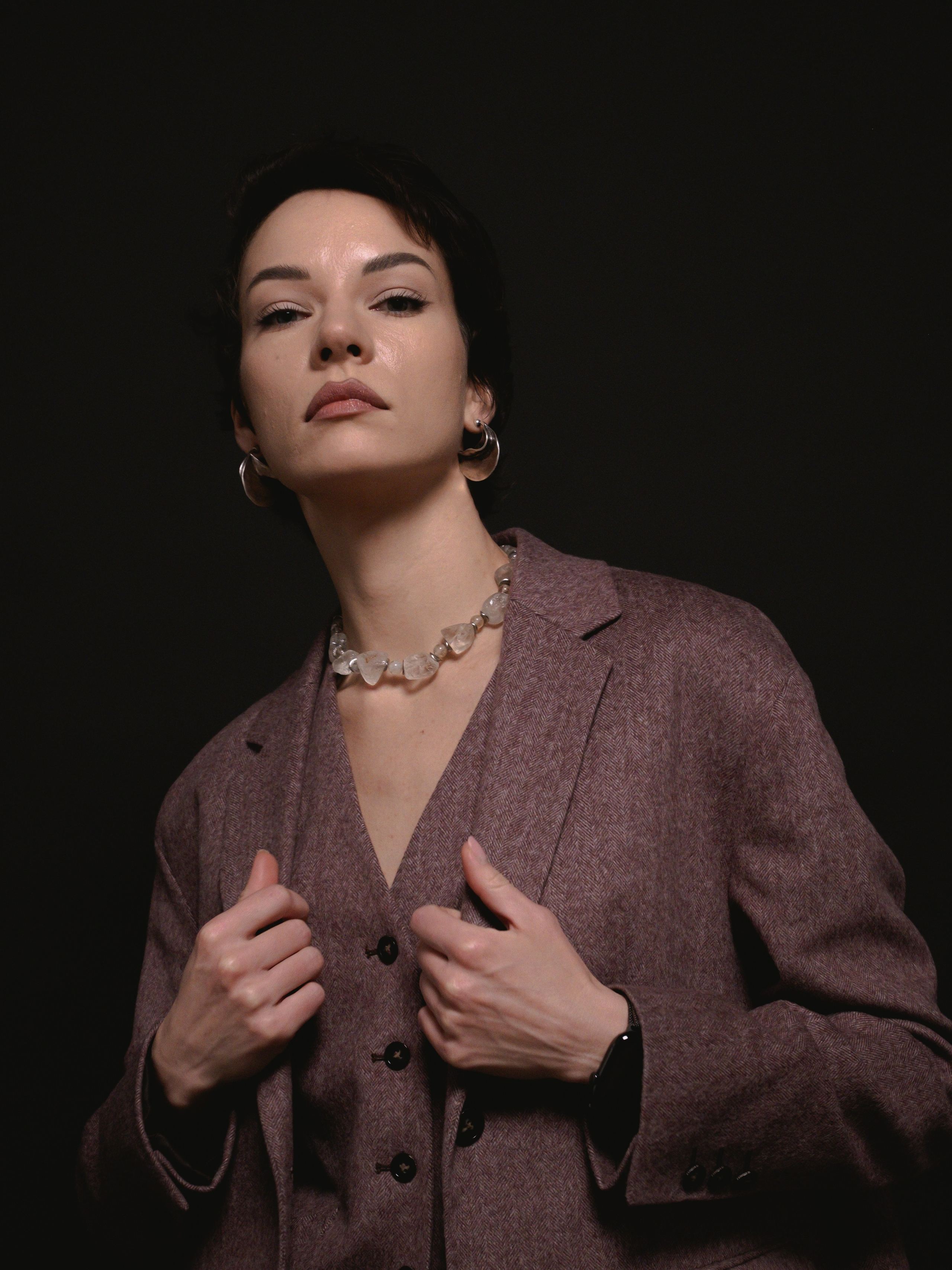 Женская студийная фотосессия