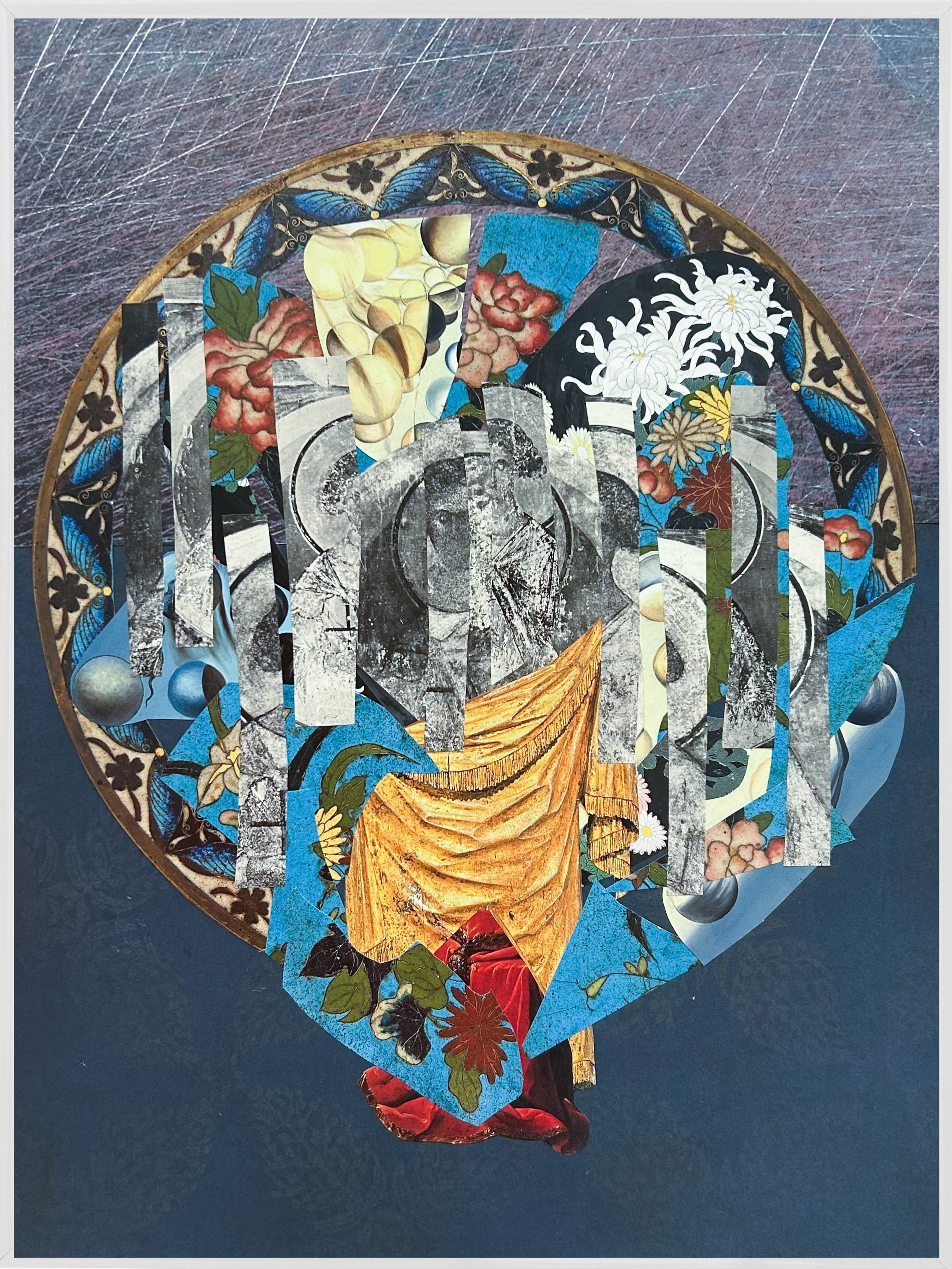 «Твое место в этом мире» Человеческая душа как микрокосмос, вбирающий в себя частички окружающего мира по собственному выбору. И то, чем мы наполним себя, определяет наше место в этом мире. Если присмотреться, то можете увидеть значок, каким изображают геолокацию места в картах. 30х42 см