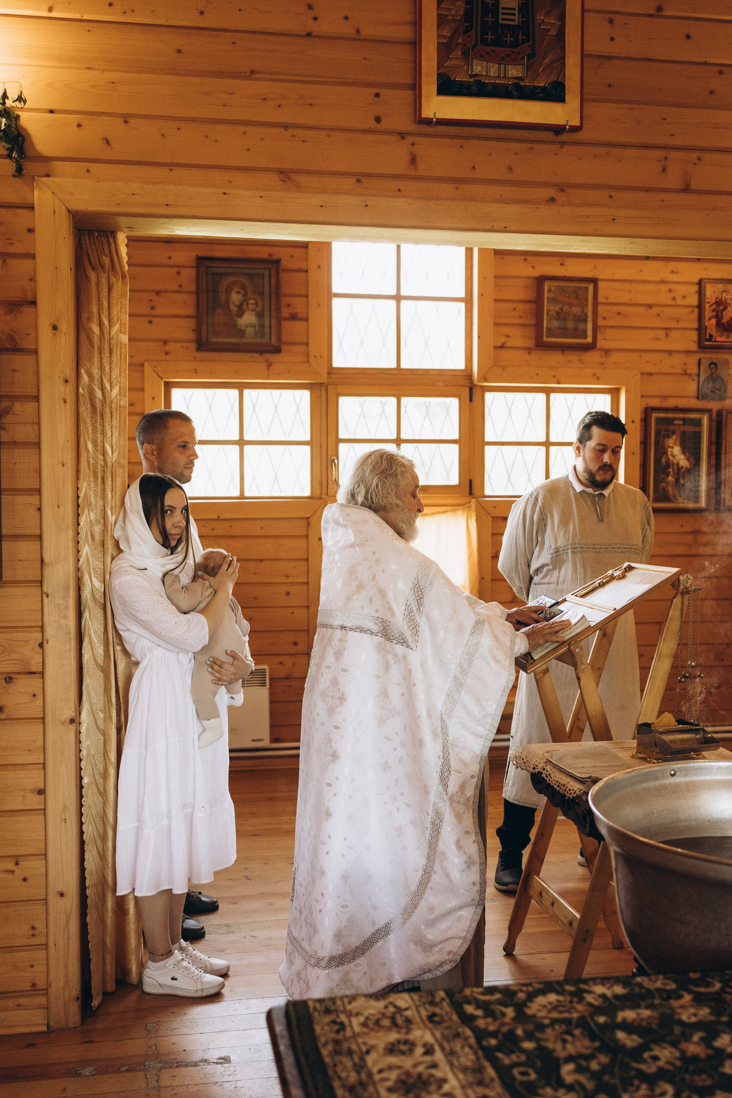 Крещение Егора. Семейный фотограф в Москве Виктория Ястребинская