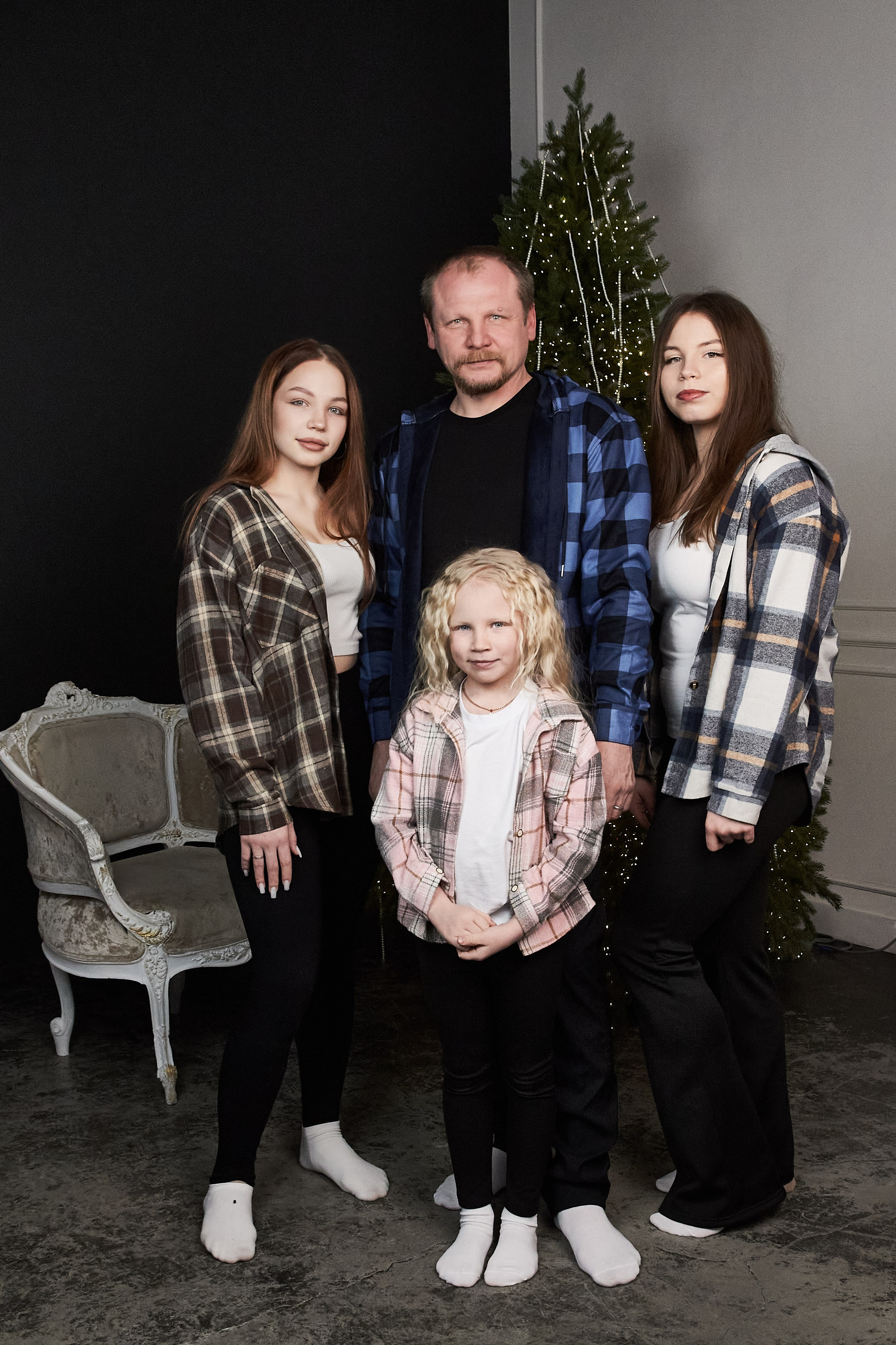 Новогодняя семейная съёмка. Фотограф Анна Буторина Киров