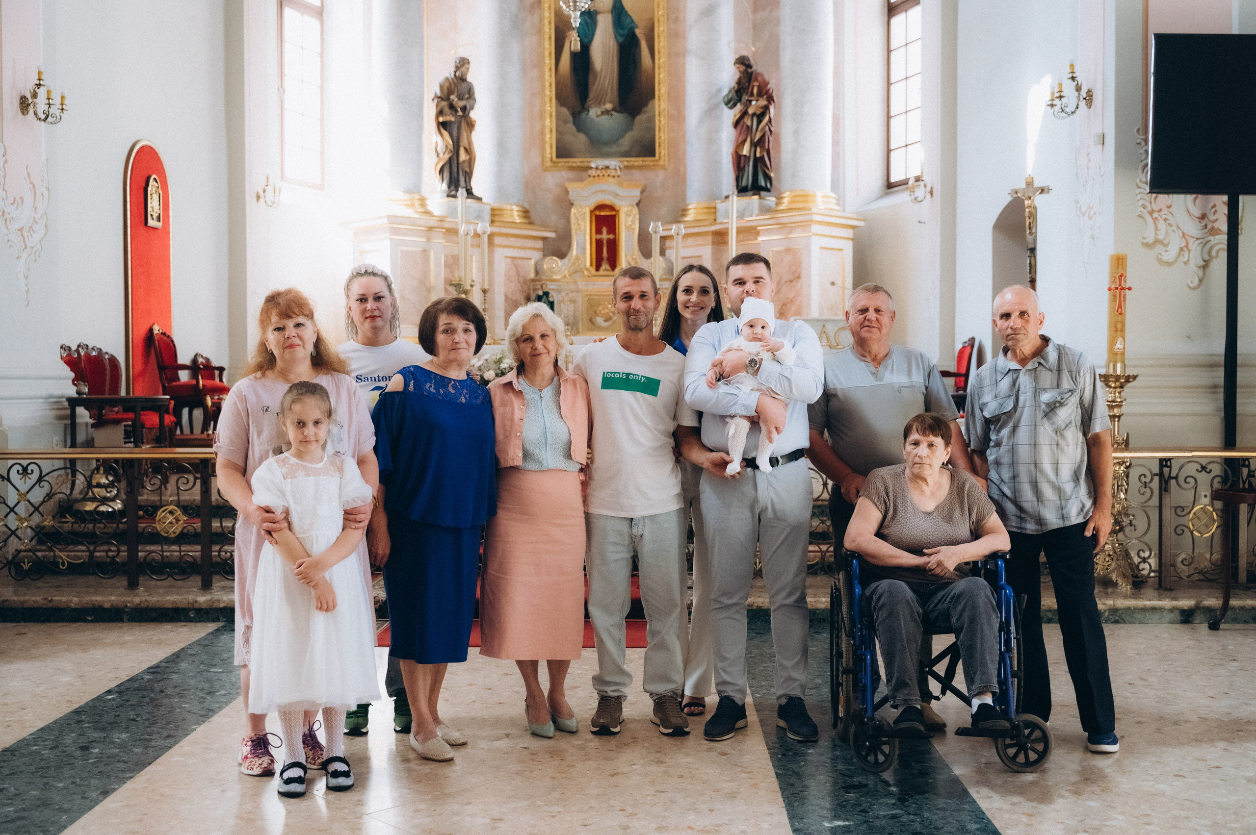 Крещение Василисы Архикафедральный костел Имени Пресвятой Девы Марии. Семейный фотограф в Минске Дарья Дреко