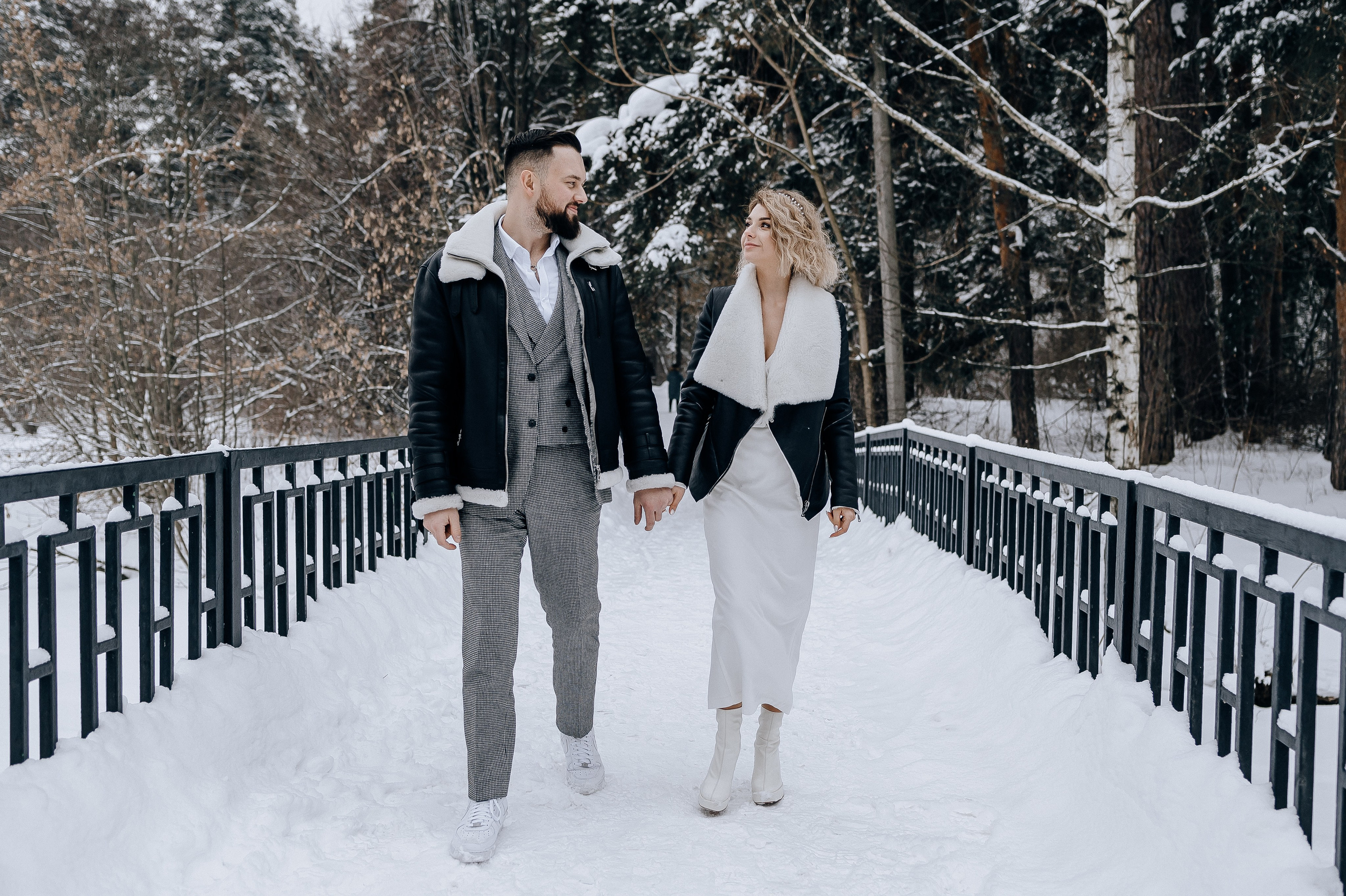 Где сделать свадебную фотосессию зимой в Москве. Свадебный фотограф Москва — Сергей и Татьяна