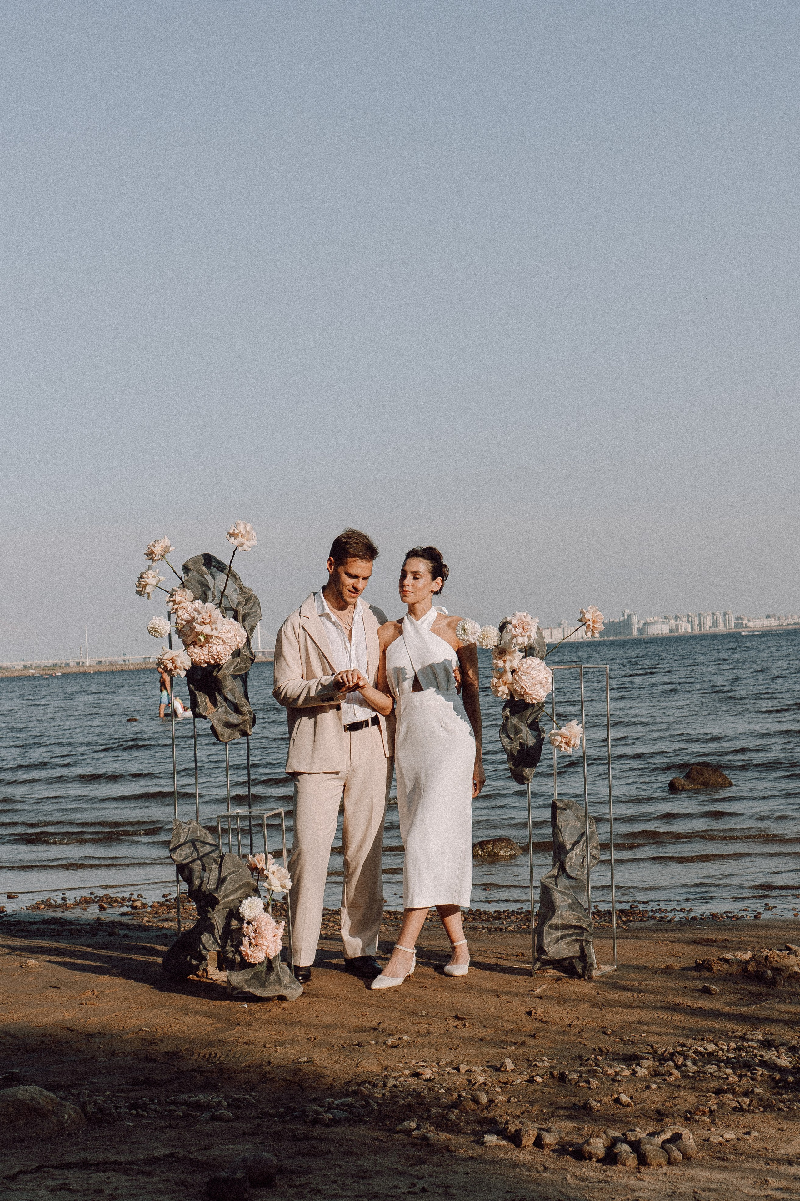 СВАДЕБНАЯ ФОТОСЕССИЯ ВЫЕЗДНОЙ ЦЕРЕМОНИИ (ФИНСКИЙ ЗАЛИВ). Профессиональный фотограф, Санкт-Петербург — Виктория Богомолова